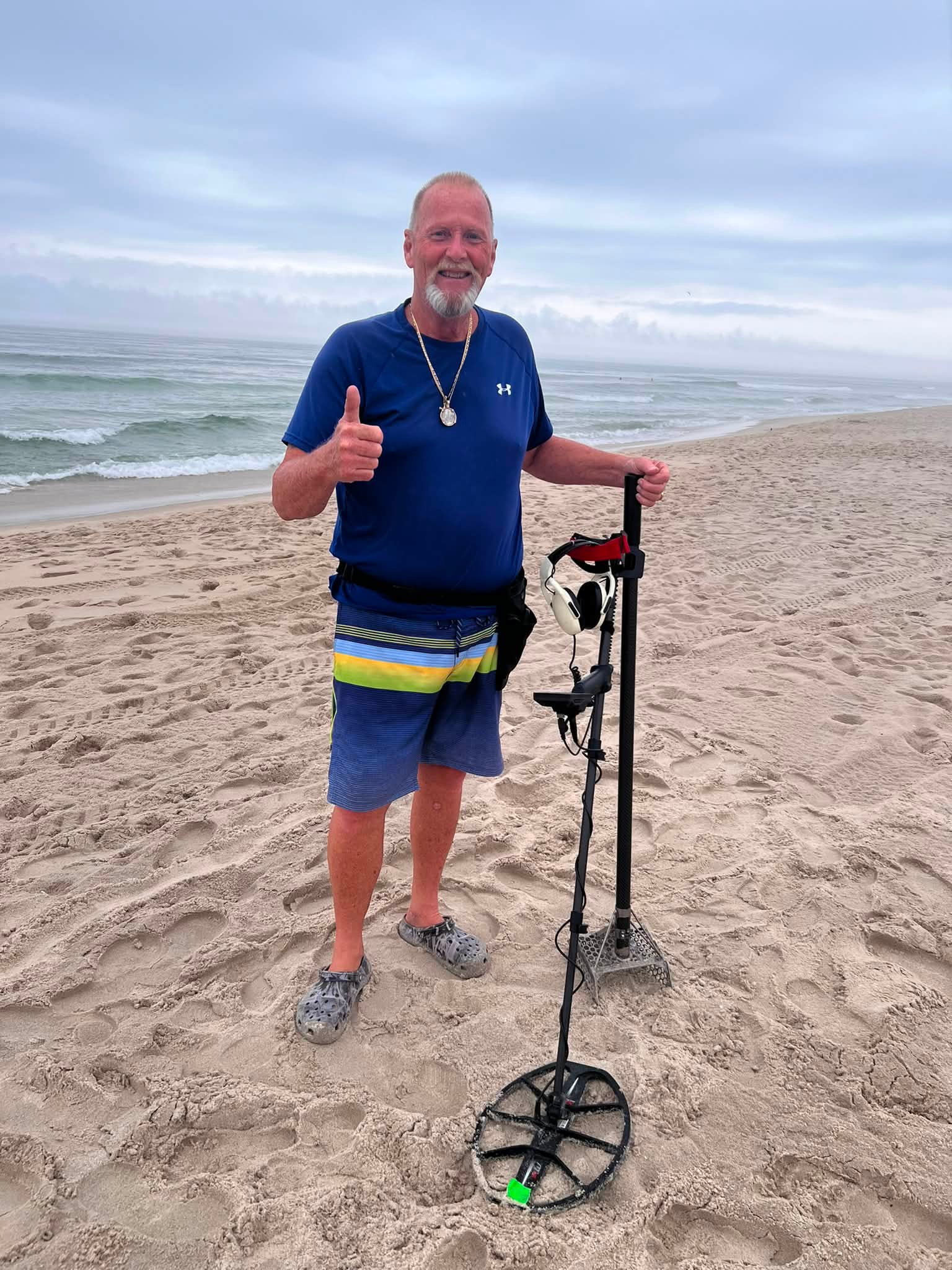 NJ Ring Finder helps find lost diamond earring in LBI sand