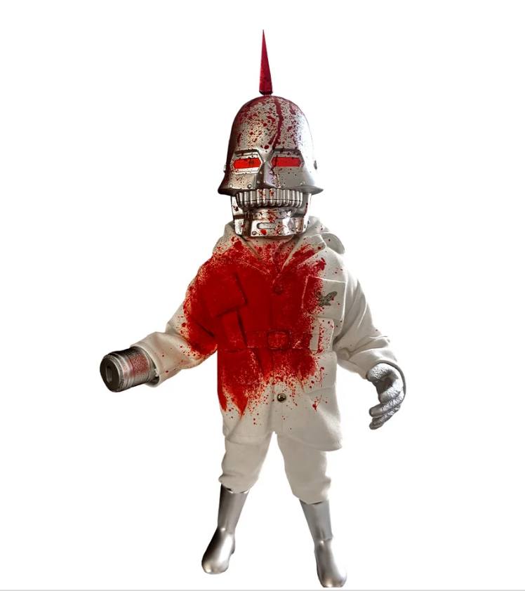 Puppetmaster blood splattered torch figure
