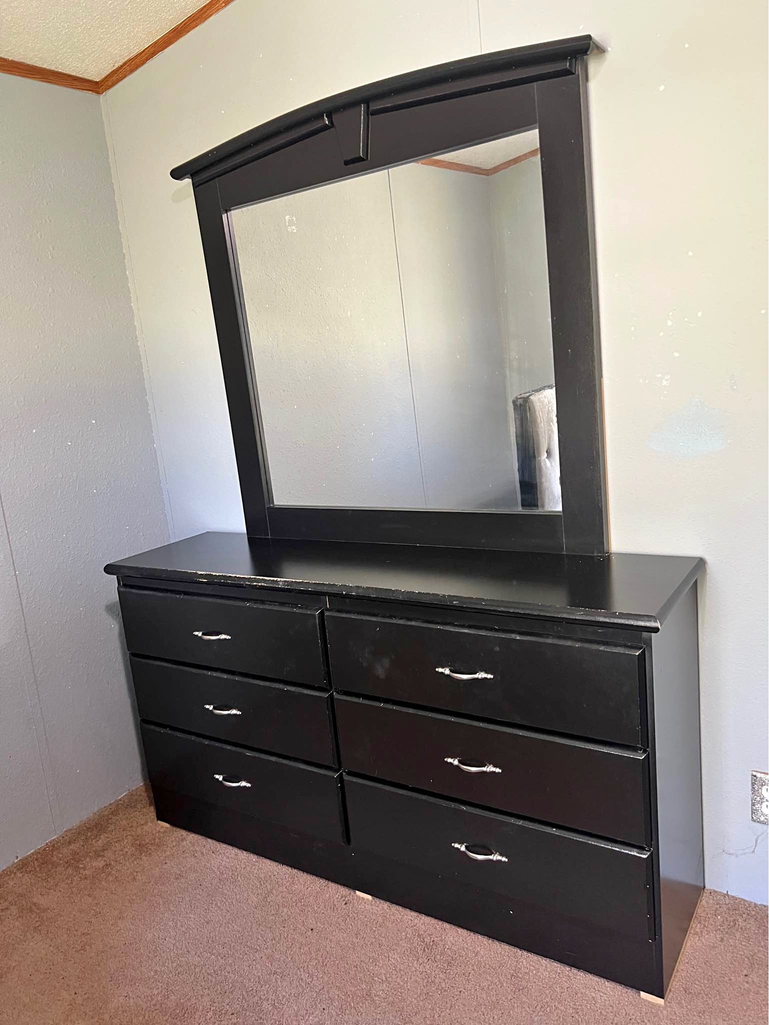 blue dress for baby girl Laurelin Black Dresser and Mirror  Lifestyle Furniture