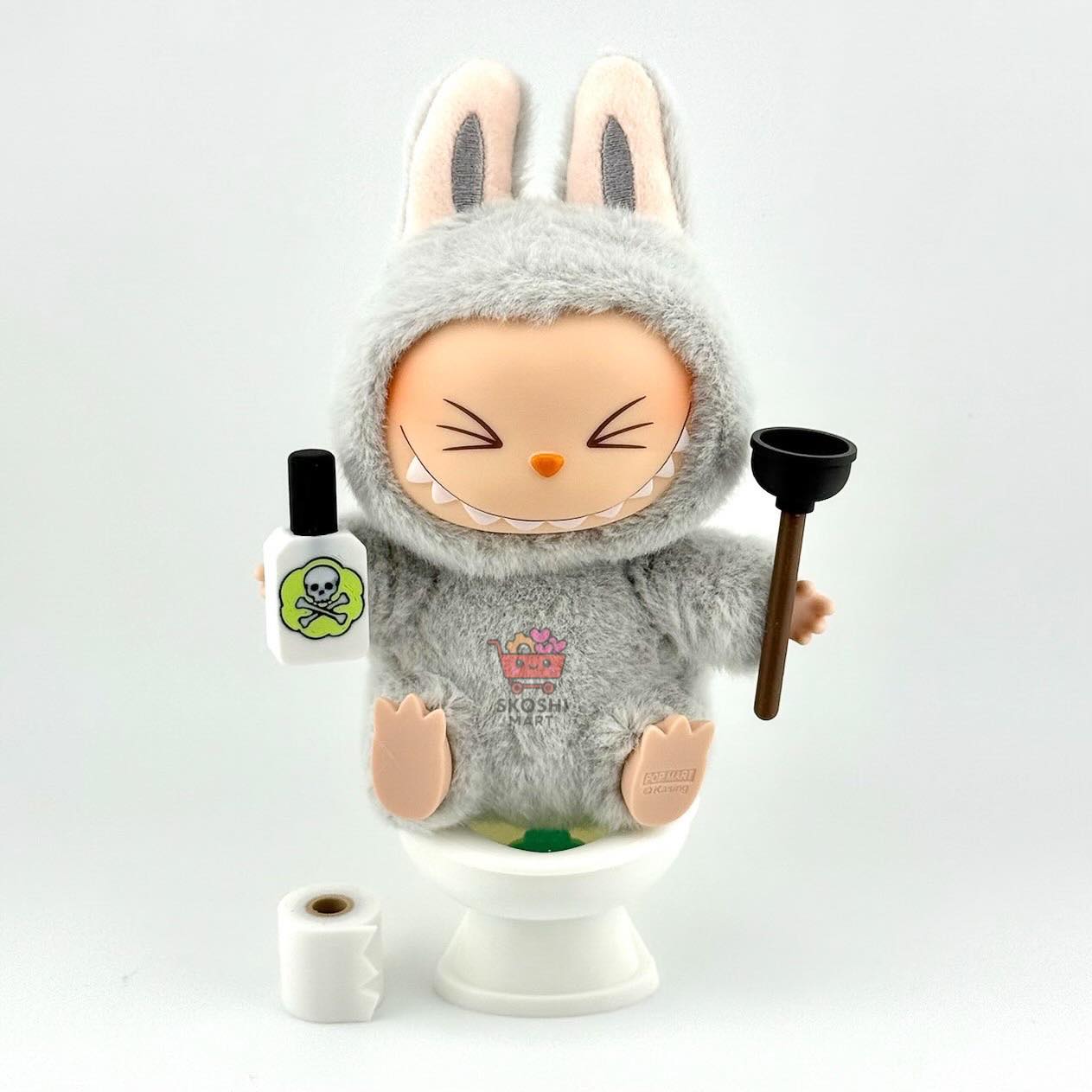 PopMart Labubu only resell group | $19 per set: toilet, TP roll, air ...