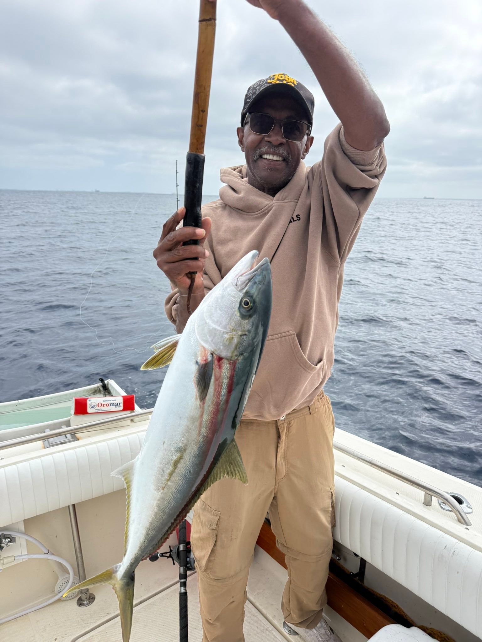 dan hernandez fishing pole White (Blue Logo) T-Shirt  Sport with Terminal Tackle and Accessories 