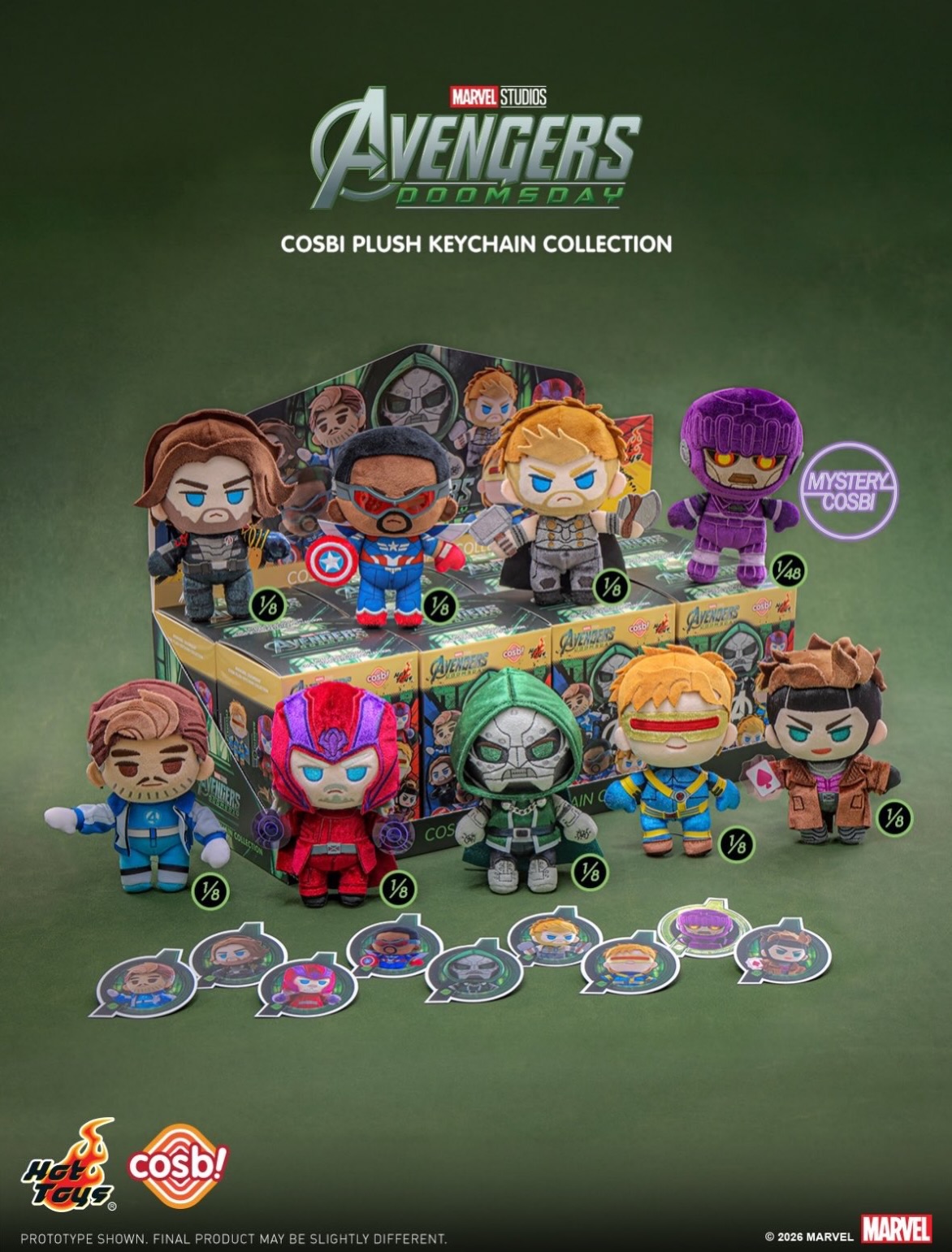 HOTTOYS COSBABY KEYCHAIN マーベル 7個セット オンラインショップ