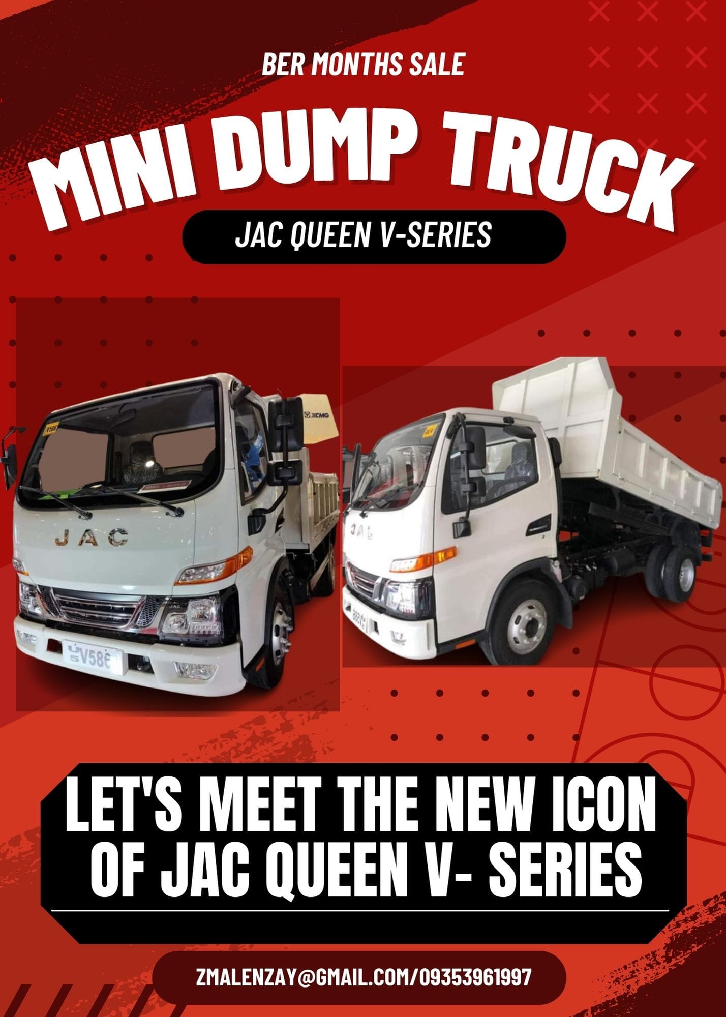 BRAND NEW‼ JAC QUEEN V SERIES MINI DUMPTRUCK 3.5CBM Engine