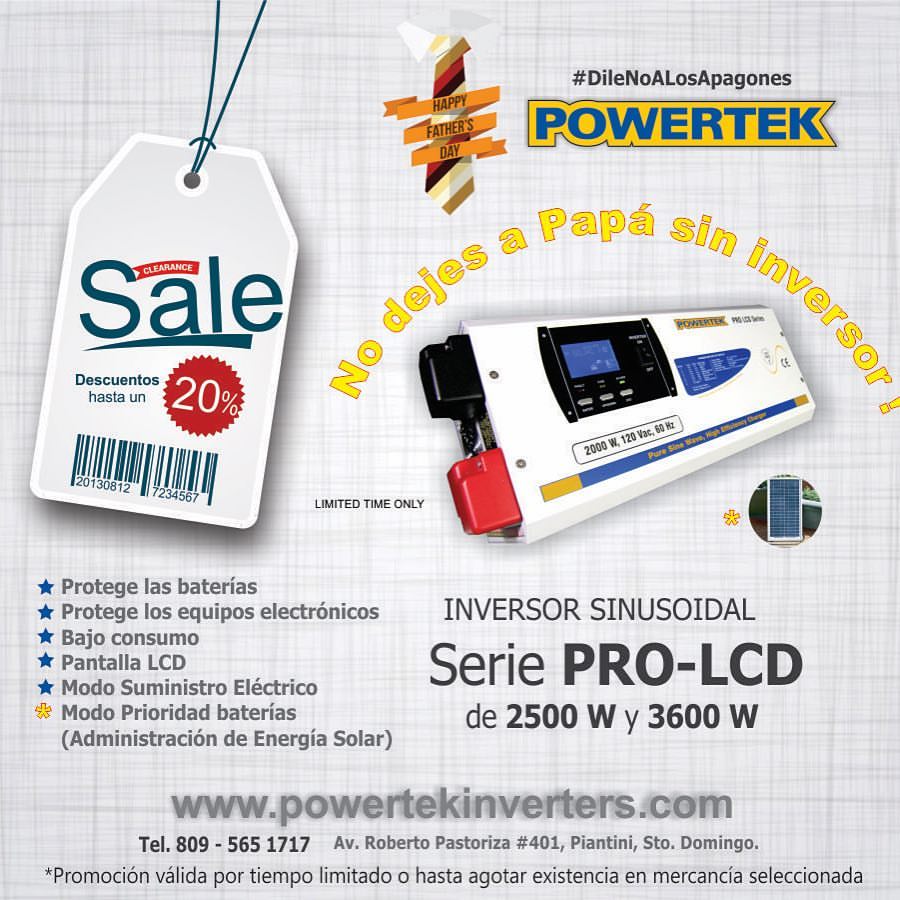 Powertek Inverters - ¿Sabías que con el nuevo inversor POWERTEK PRO-LCD ...