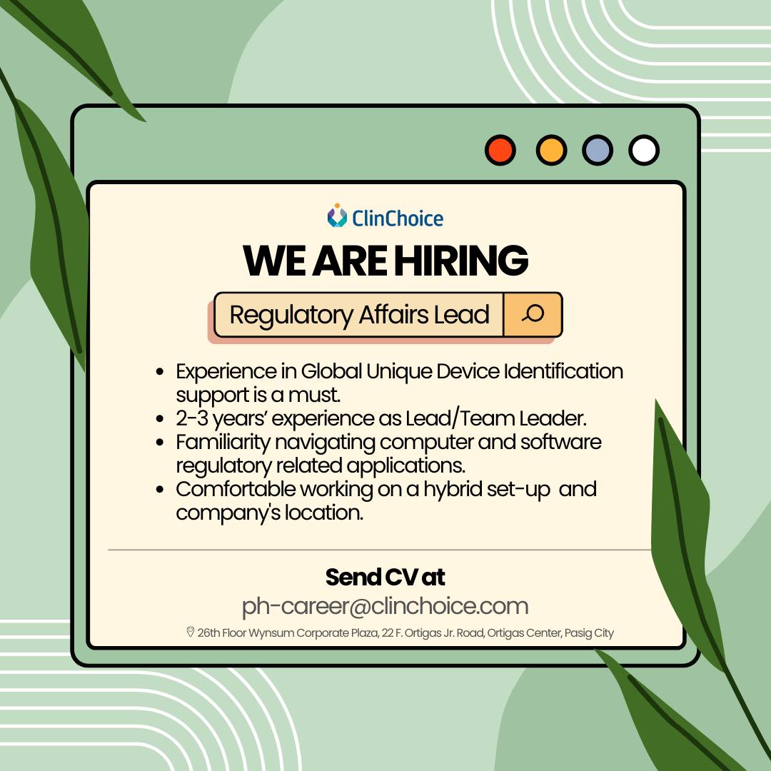 Feel free to send us a message or... - ClinChoice Philippines | Facebook