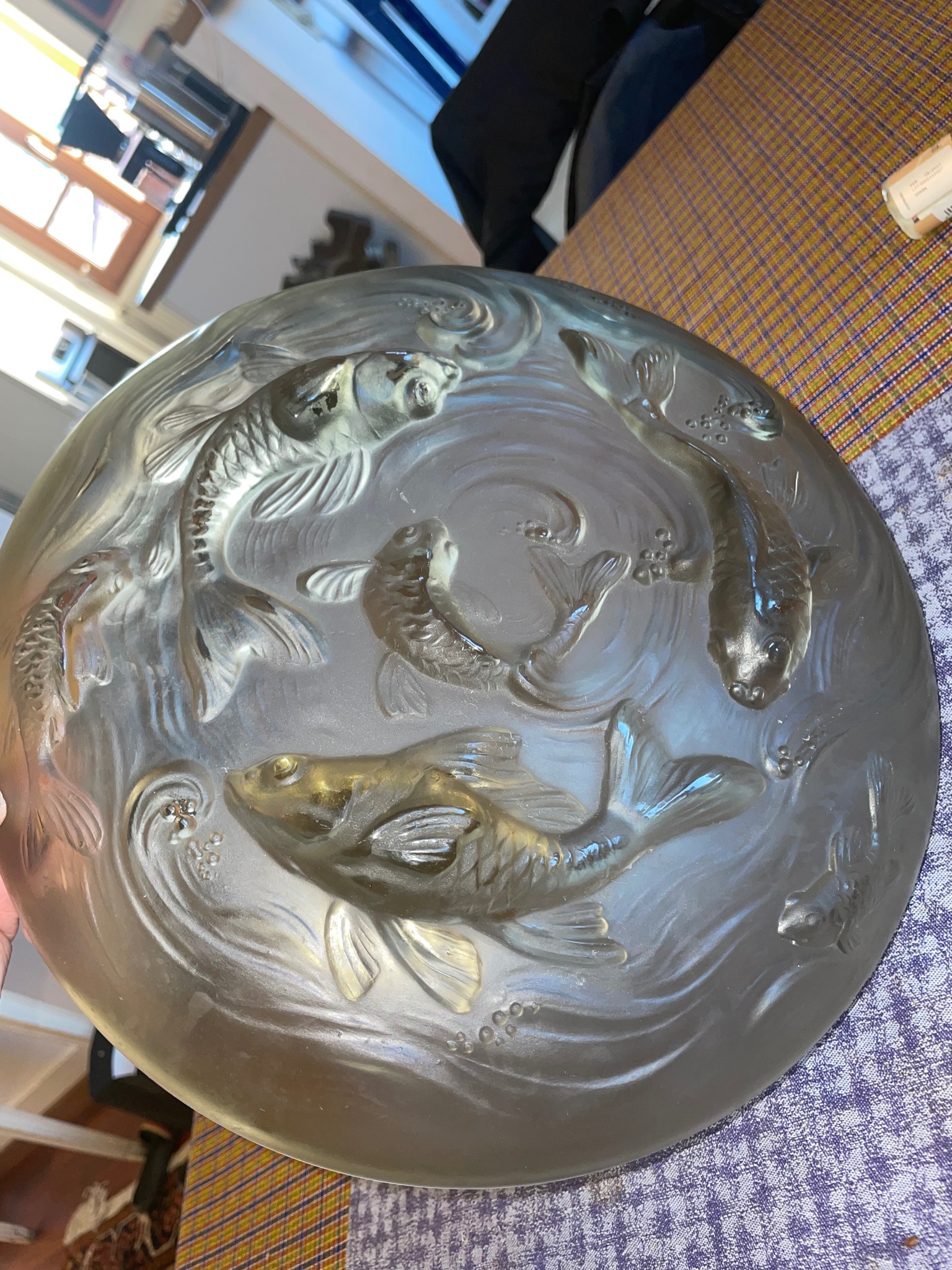 Verrerie d`Art Degué, vase en verre gravé, ca 1930. Crédit photo 