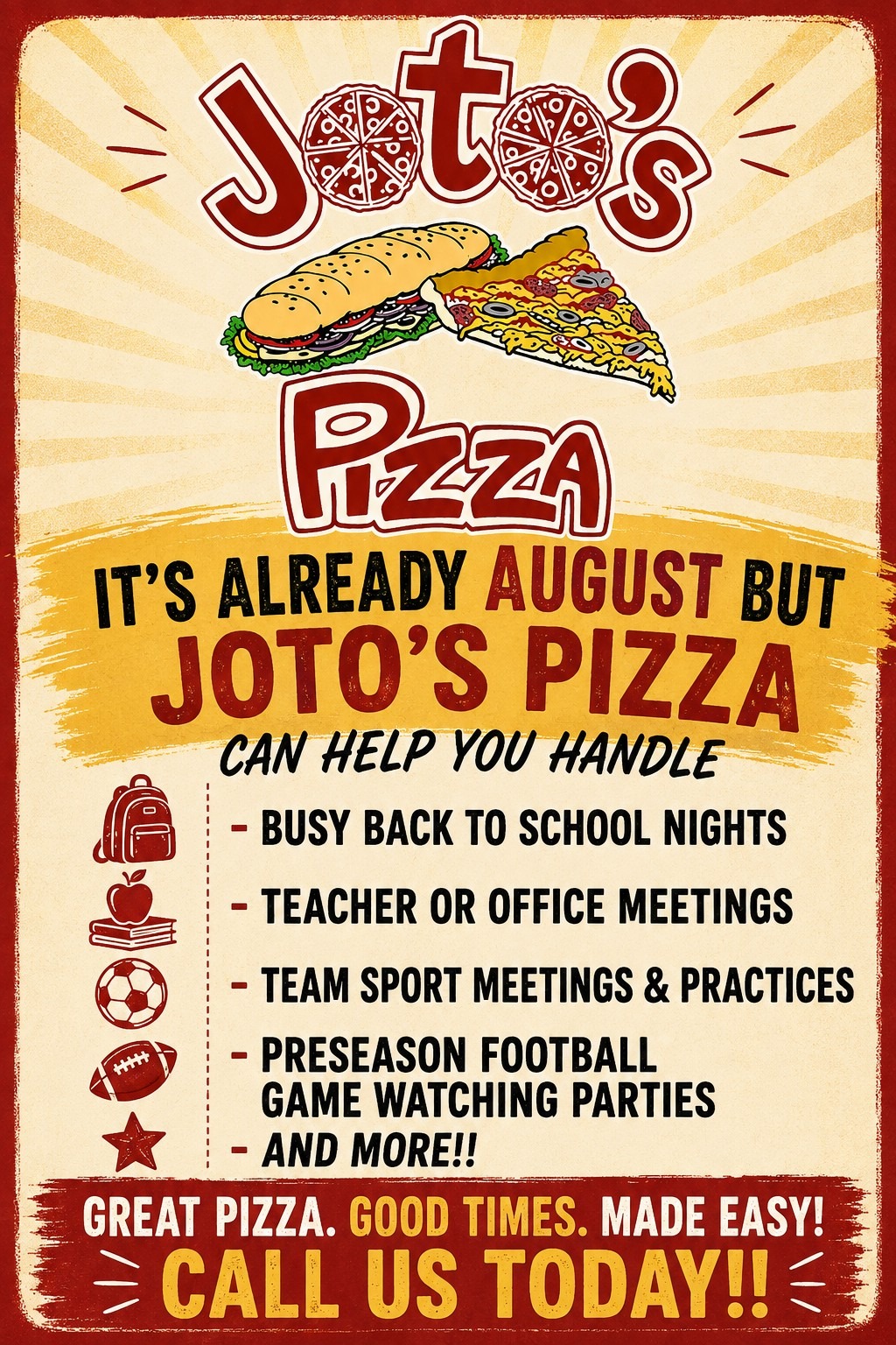 Joto's Pizza Belcher | Pinellas Park FL