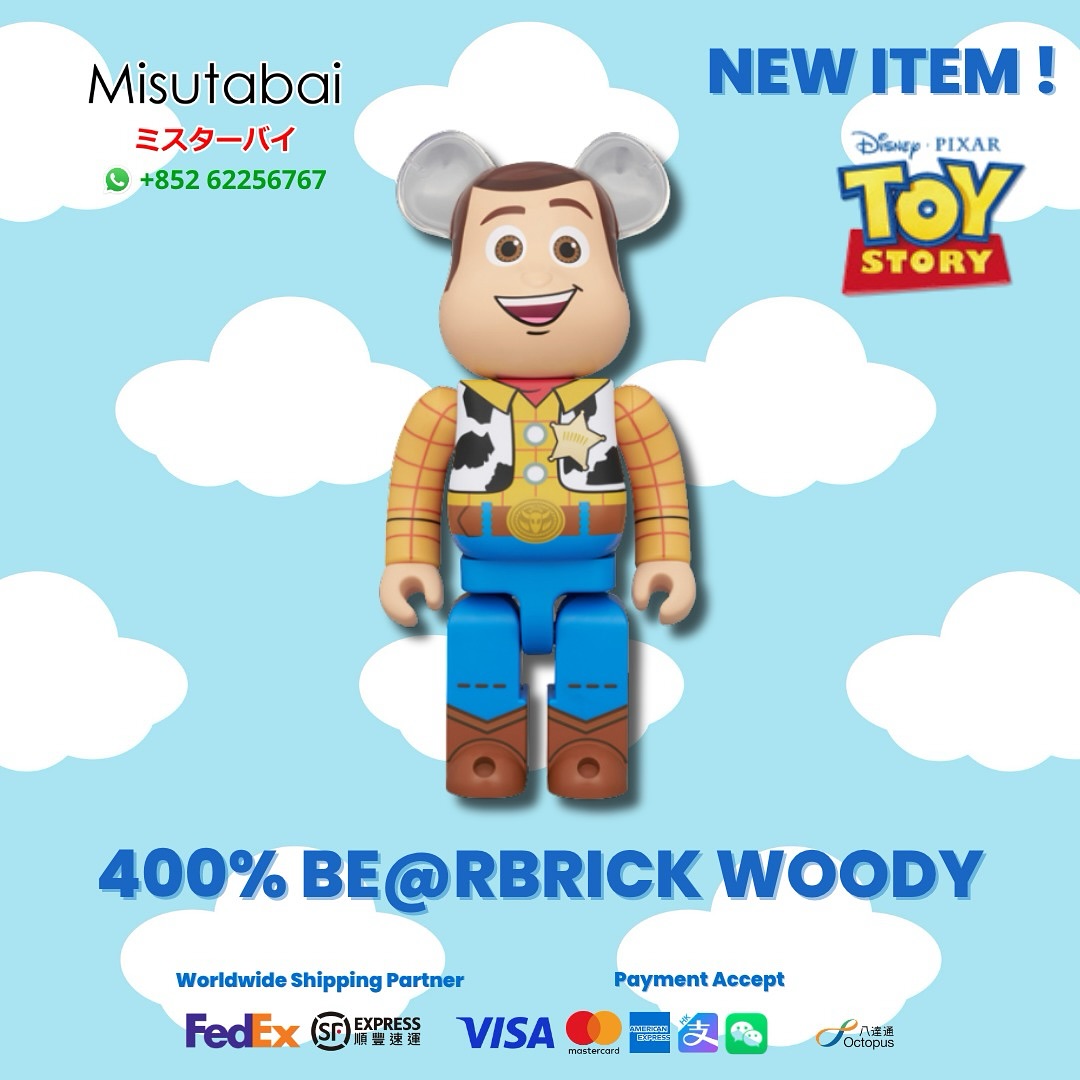 🆕預購商品🆕 ] 400% BEARBRICK Woody 限時優惠❤️‍🔥 香港範圍快閃免