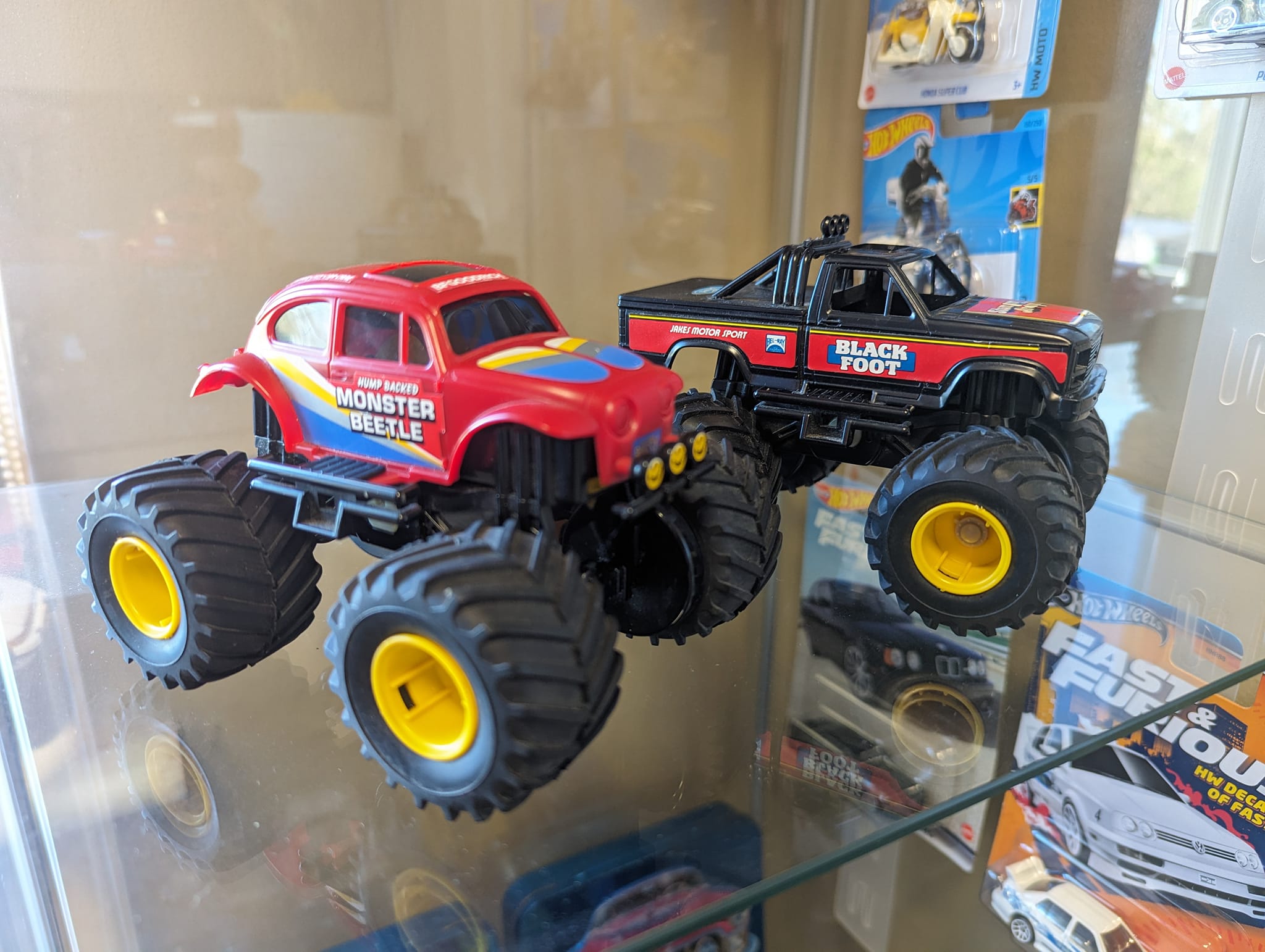 Tamiya Monster Beetle and Blackfoot Jr RC models