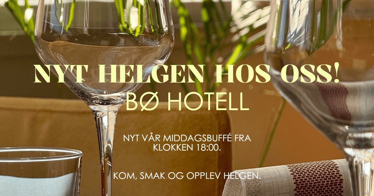 Bø Hotell - Ingen pause i julebordsesongen! I kveld klokka ni spiller ...