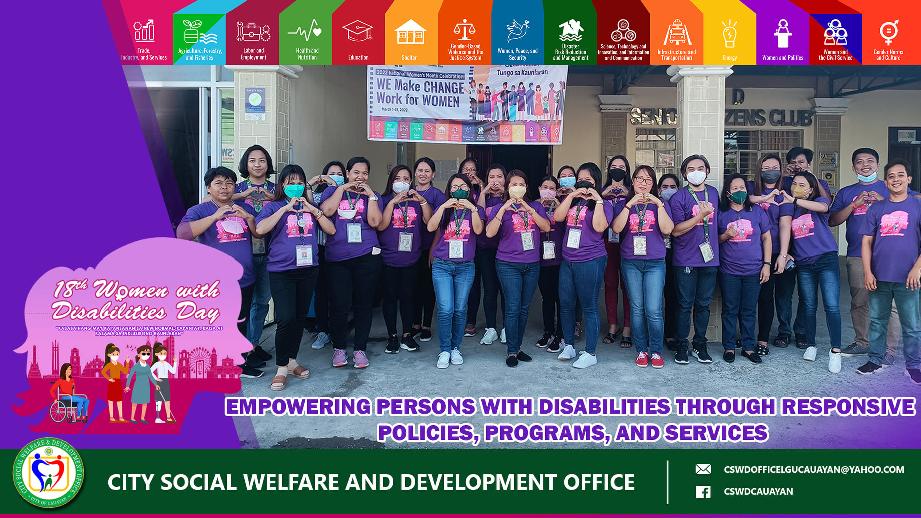 City - Our CSWD, 4PS and OSCA Family on their #PurpleTuesday attire in ...