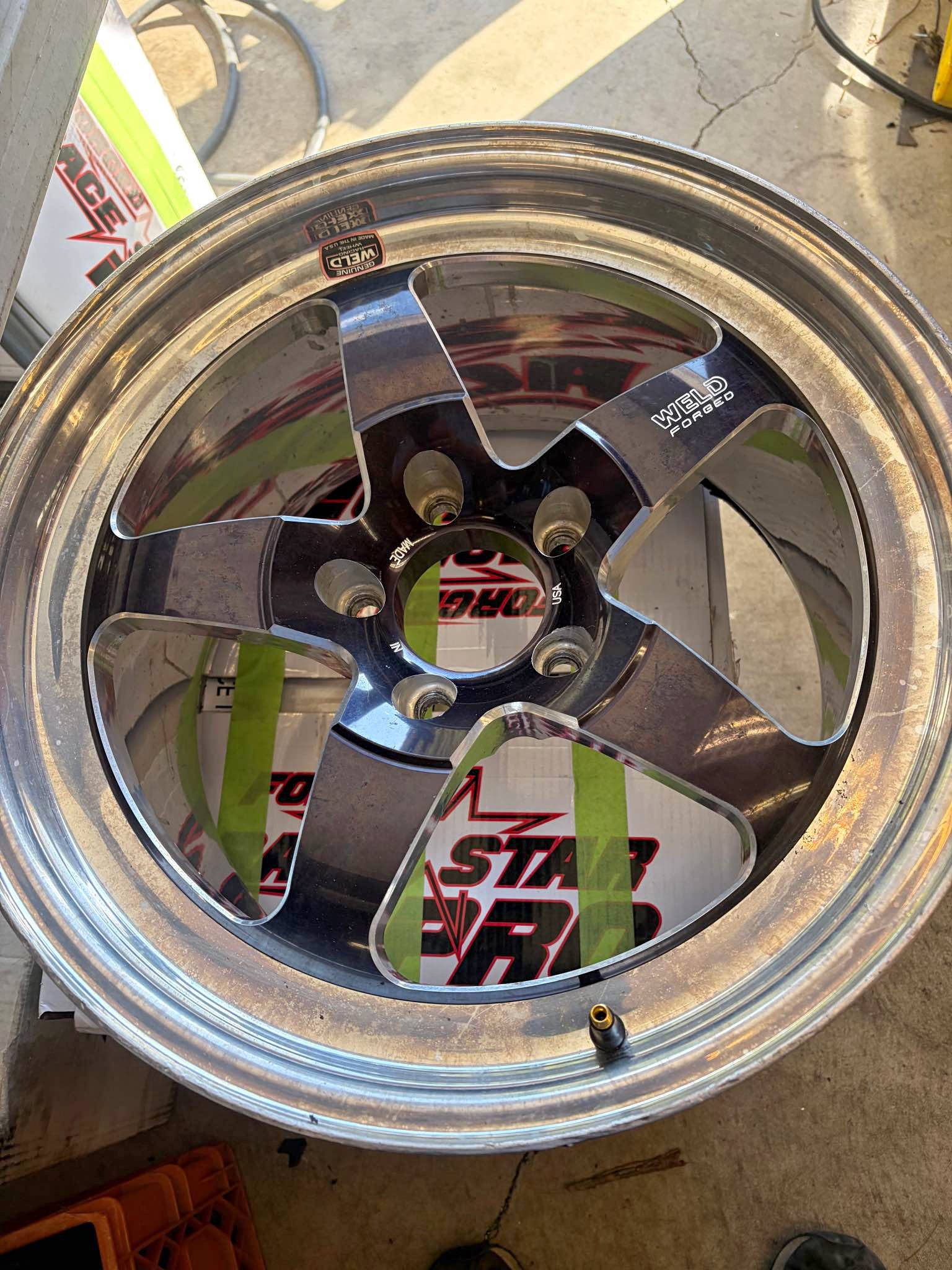 4 Weld Racing RT-S S71 Forged Aluminum Black Anodized Wheels 18X10 ...