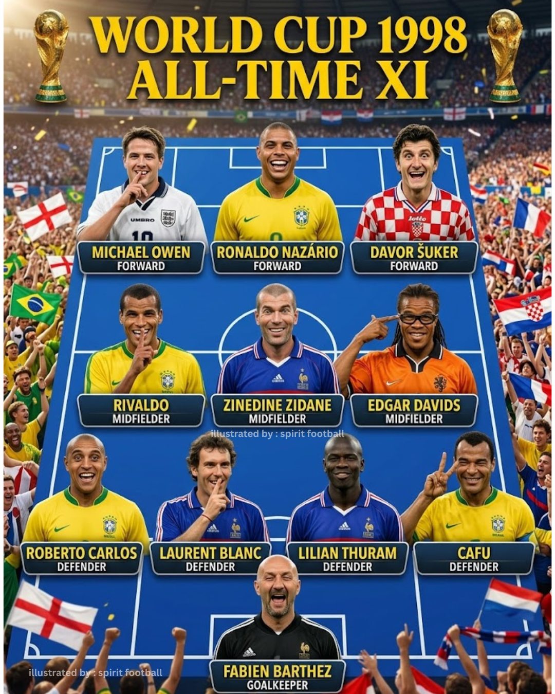 OnThisDay at the FIFA World Cup France 🇫🇷 1998, the host nation