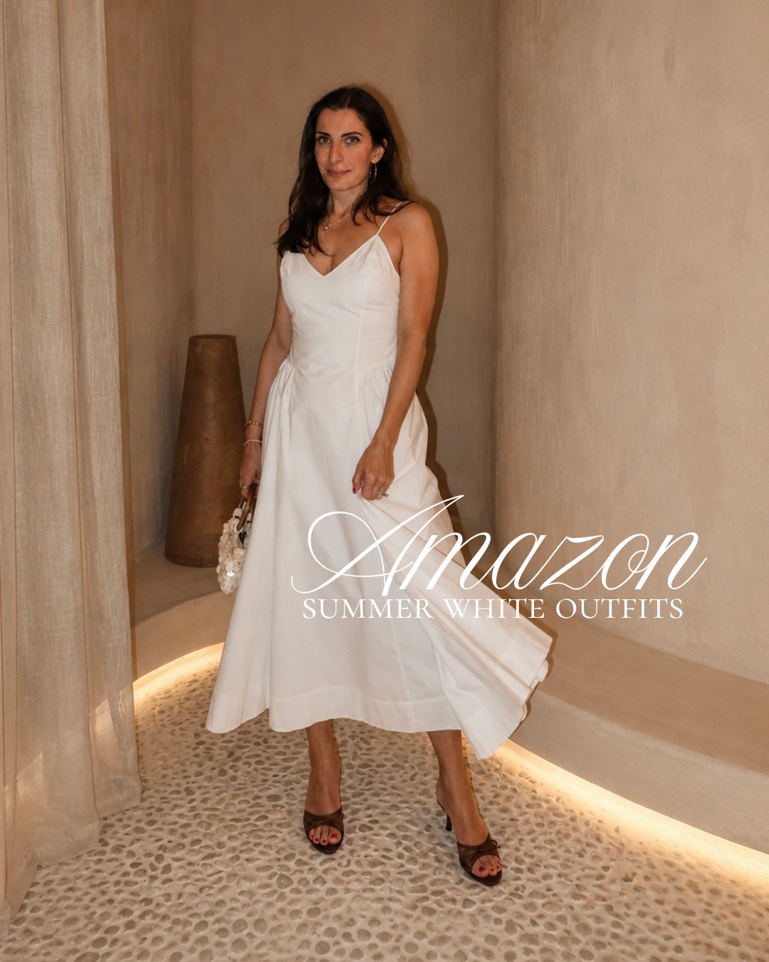 white cocktail dress amazon summer outfits linked in comments and intimate ceremonies Highslit Size:32X32 KissProm Simple White Mermaid