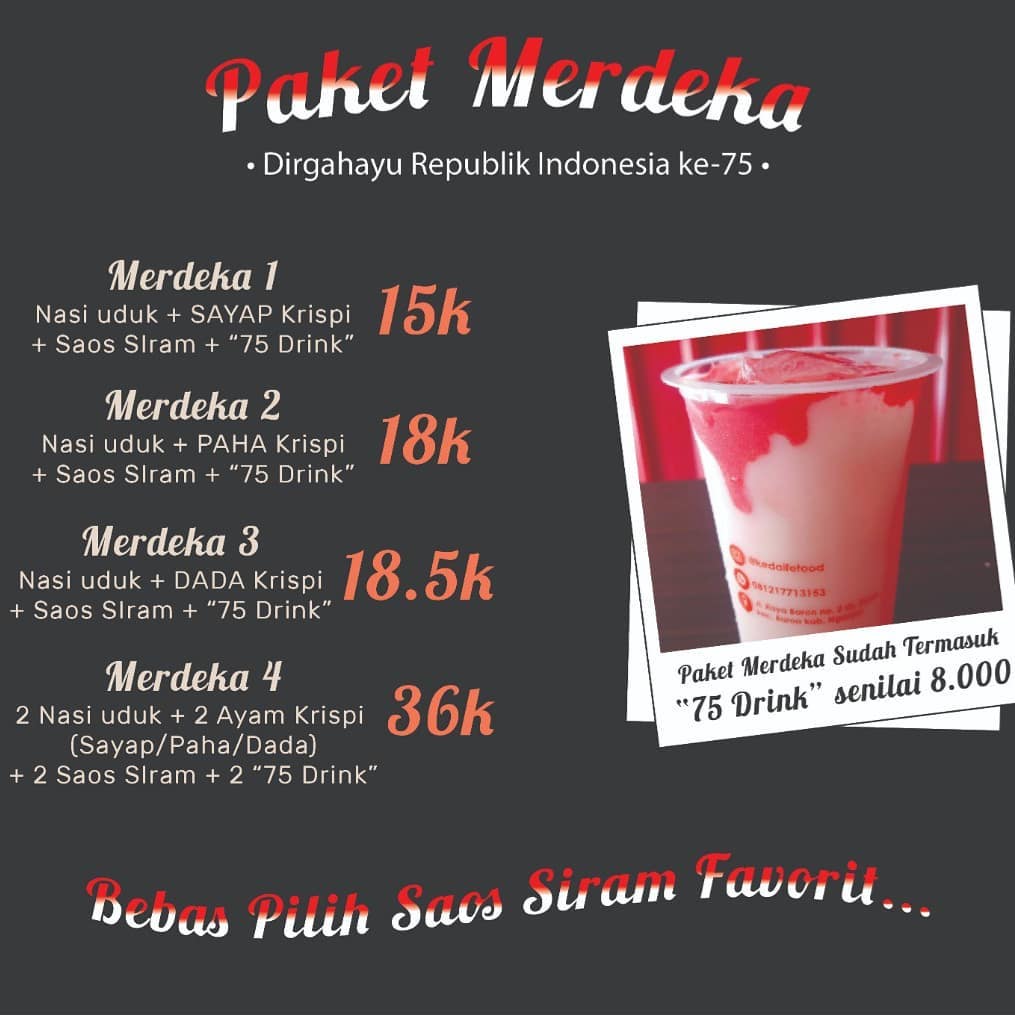 Kedai Fefood - Menu paket spesial hari kemerdekaan by... | Facebook