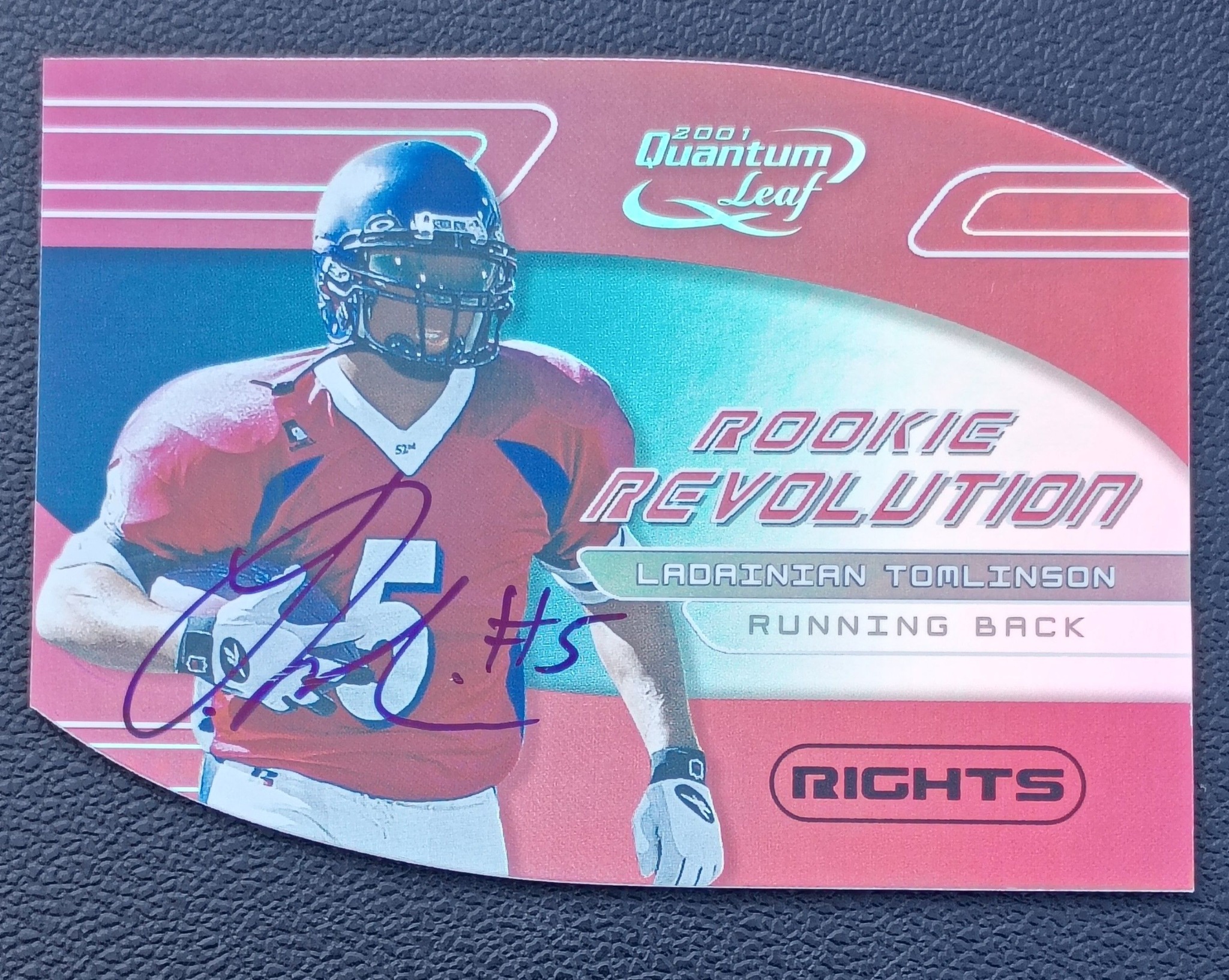 Ladainian Tomlinson signed 1/1 jersey card