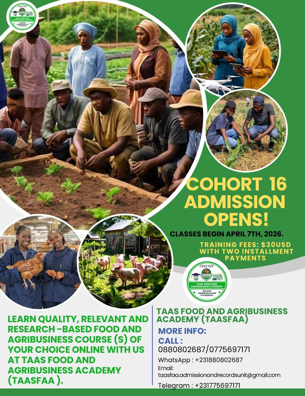 TAAS Food And Agribusiness Academy (TAASFAA) Community | Facebook