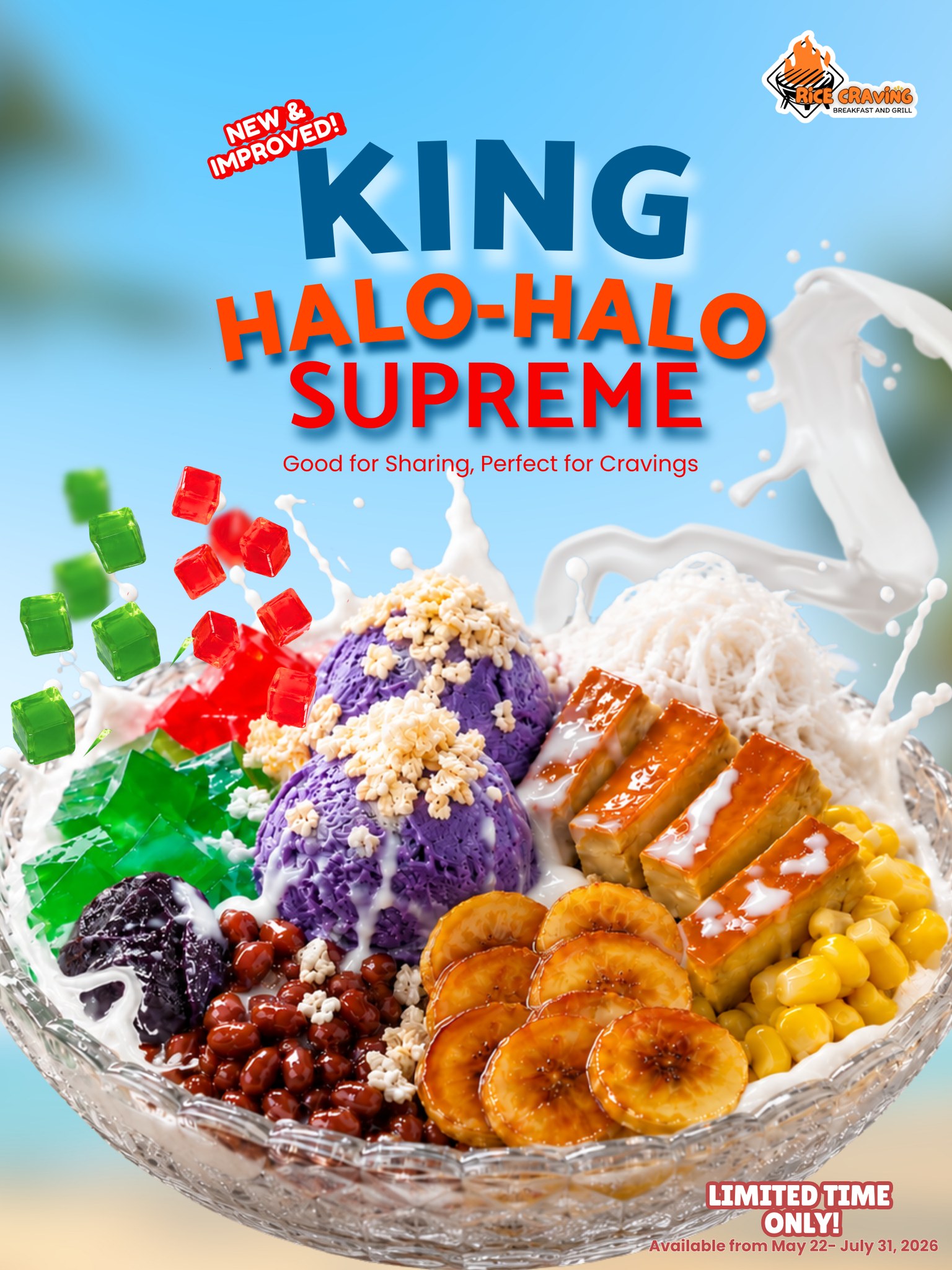 King Halo-Halo Supreme summer treat at Rice Craving Lloydminster