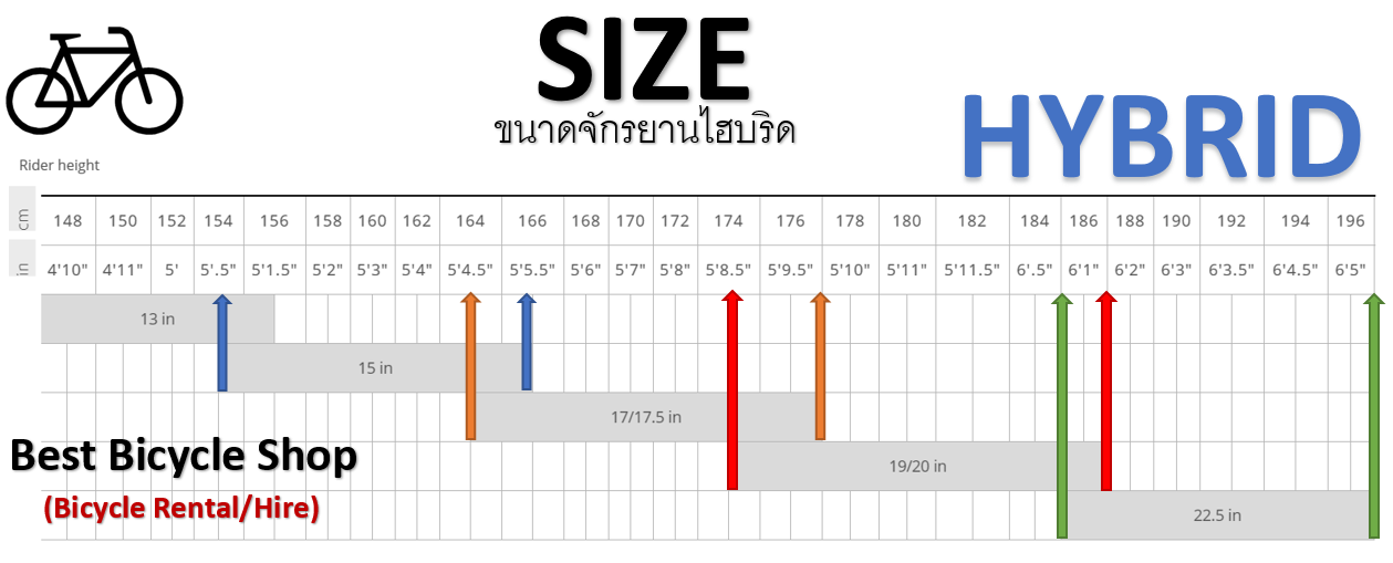 We have the size chart support. Use... - The Rider Bike Shop