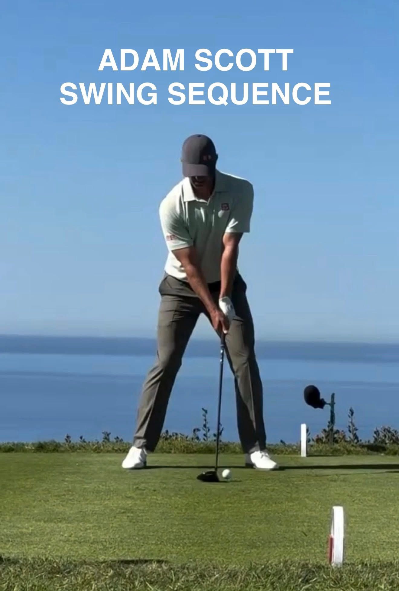 Adam Scott Golf Swing FACE ON… what do you notice other than golf 