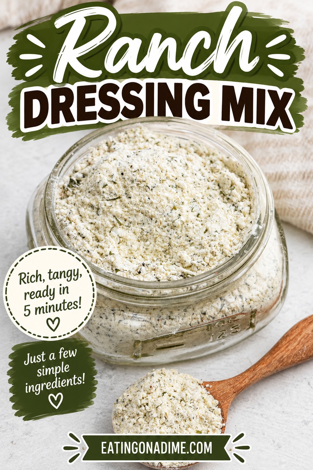 ranch dressing powder recipe Homemade mix for a rich, tangy flavor Size:XL (PREORDER) strapless basque waist wedding women's evening wear Homemade ranch dip