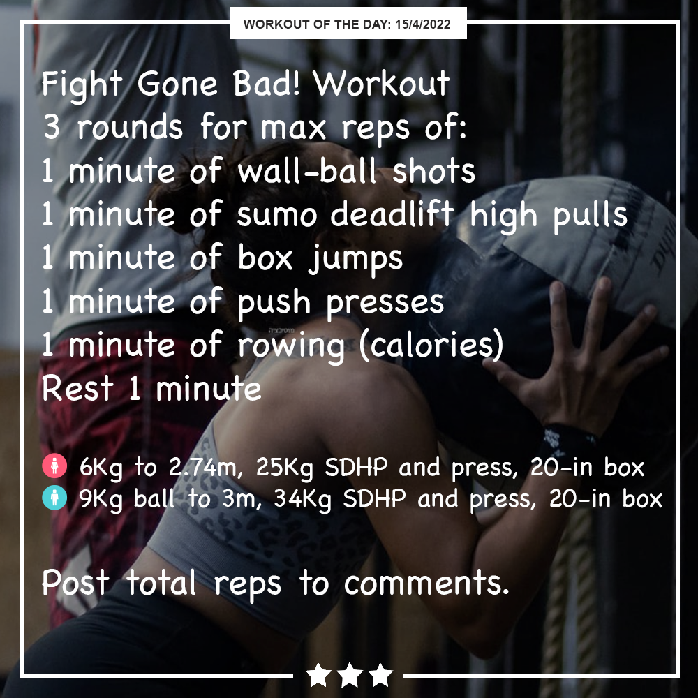 קרוספיט ישראל - CrossFit Israel - האימון היומי: Fight Gone Bad! בצעו 3 ...