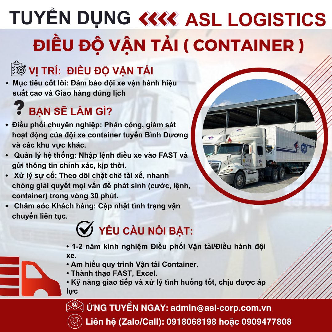 Cộng Đồng Logistics - Shipping - XNK | # **🚀 ASL LOGISTICS TUYỂN DỤNG ...