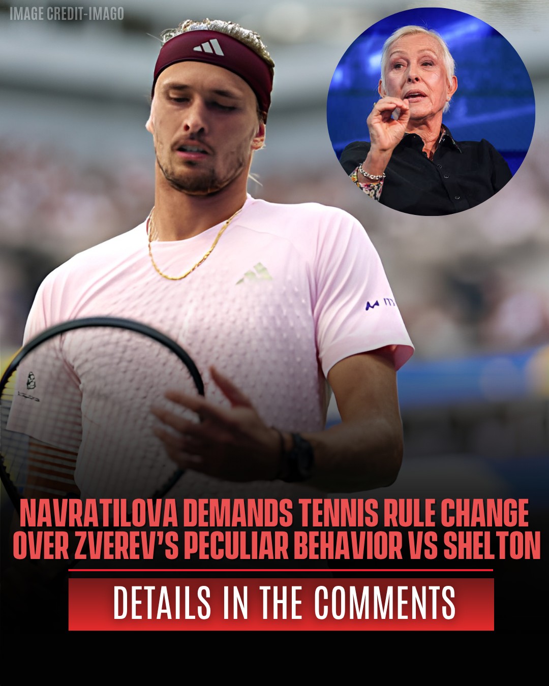 Martina Navratilova criticizes US Open outfits after Carlos