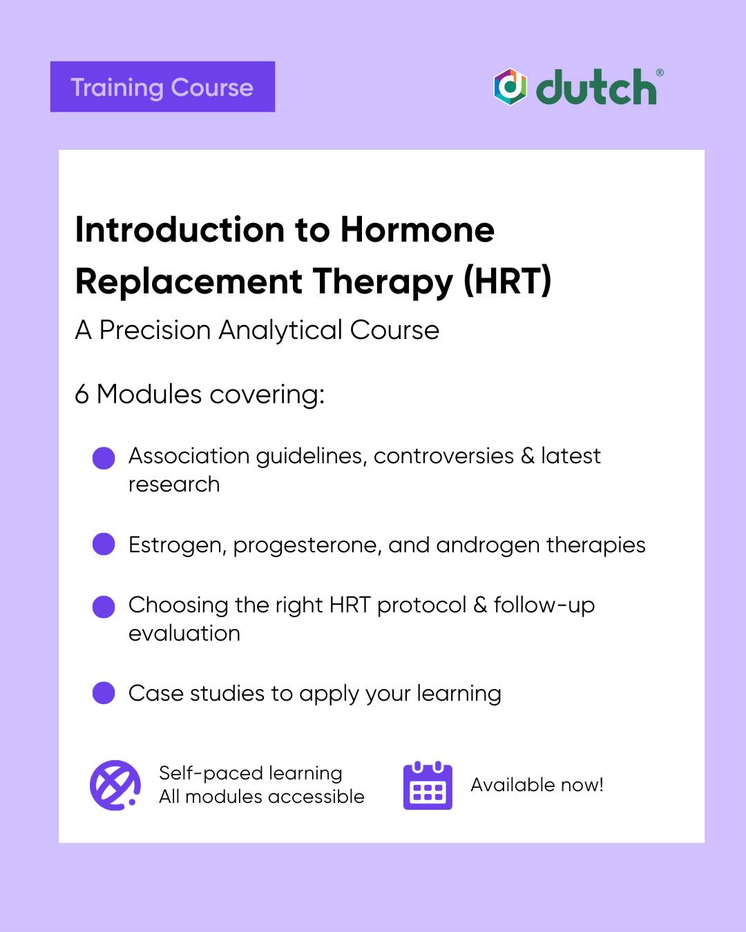 Regenerus - Our HRT course is now fully available and open to all ...