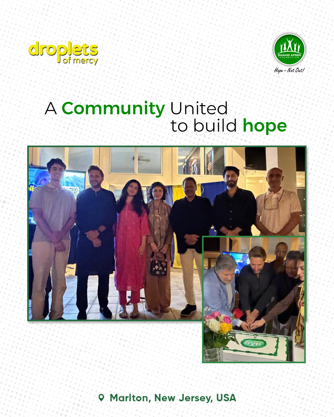 In Marlton, New Jersey, an evening of purpose came together in