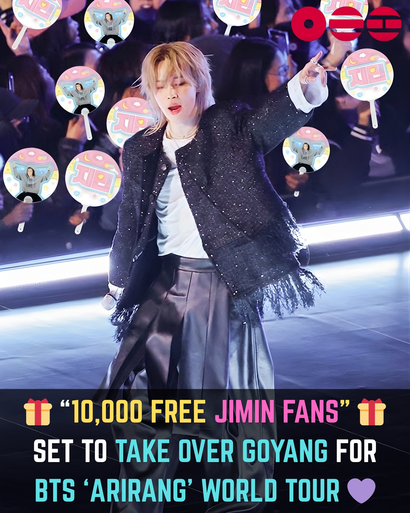 ?? 10,000 FREE Jimin Fans Take Over Goyang Ahead of BTS World 