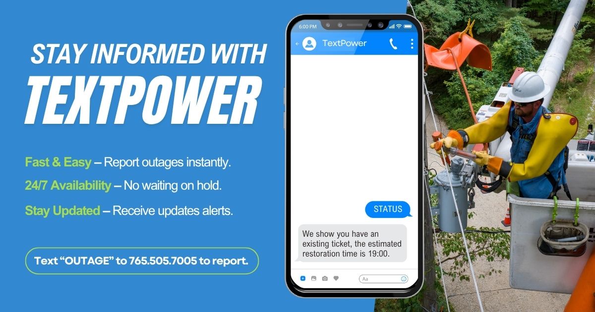 South - Stay informed with TextPower! Easily report outages and receive ...