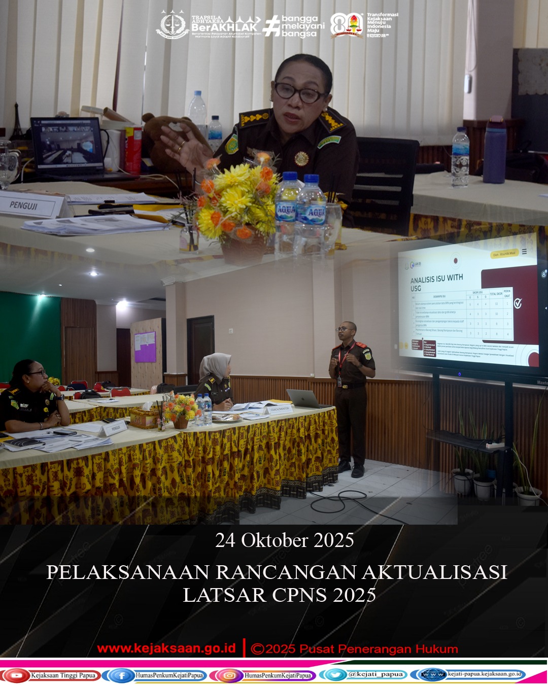 Kejaksaan - Jayapura, 24 Oktober 2025,- Bertempat di ruang rapat ...
