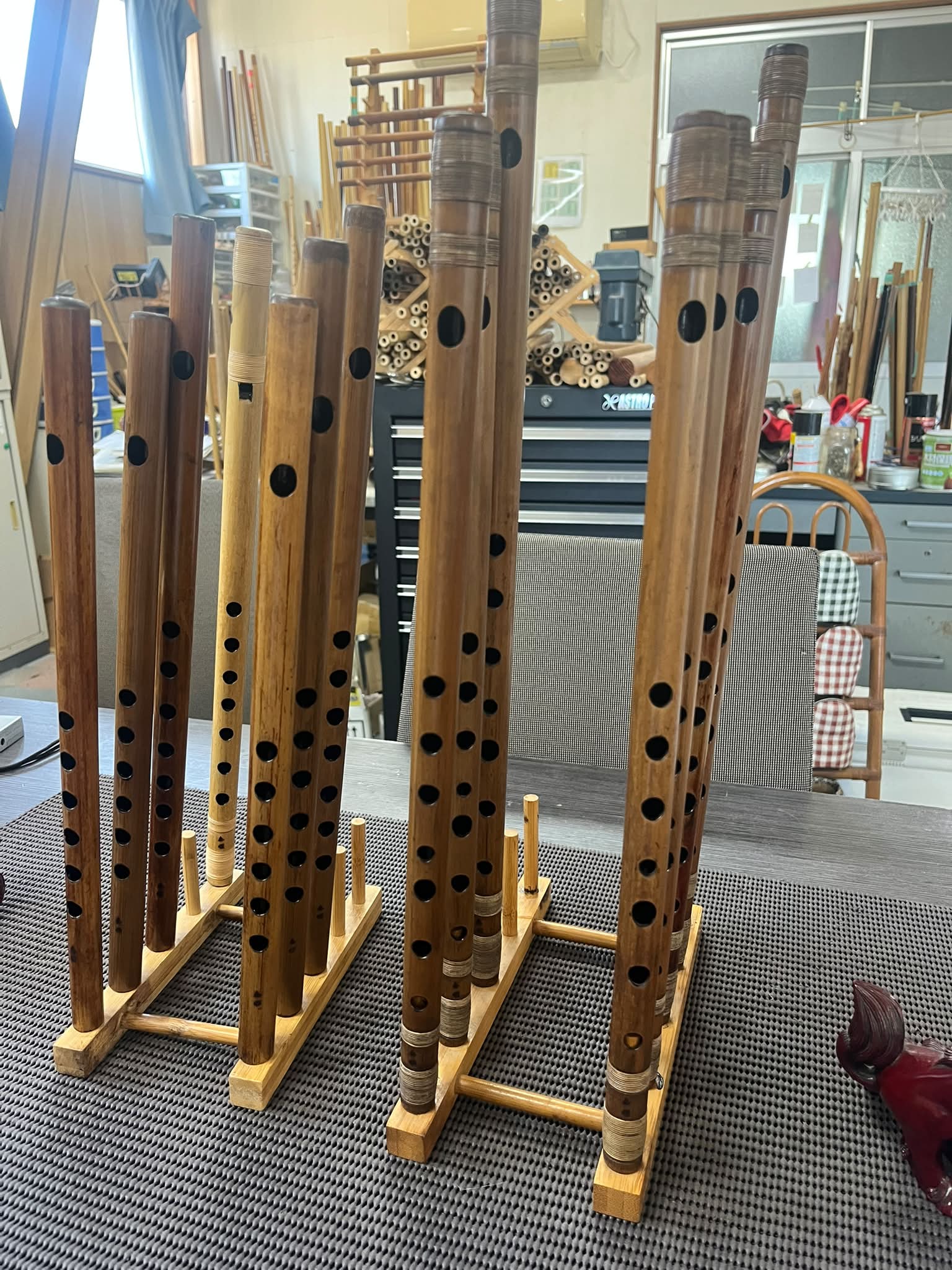 石見神楽を奏でる篠笛 父の手作り 石見神楽を奏でる篠笛 父の手作り