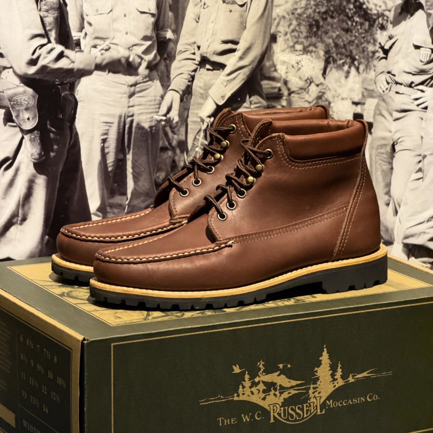 Our Iron Snail X Russell Moccasin Premier Chukka collab is
