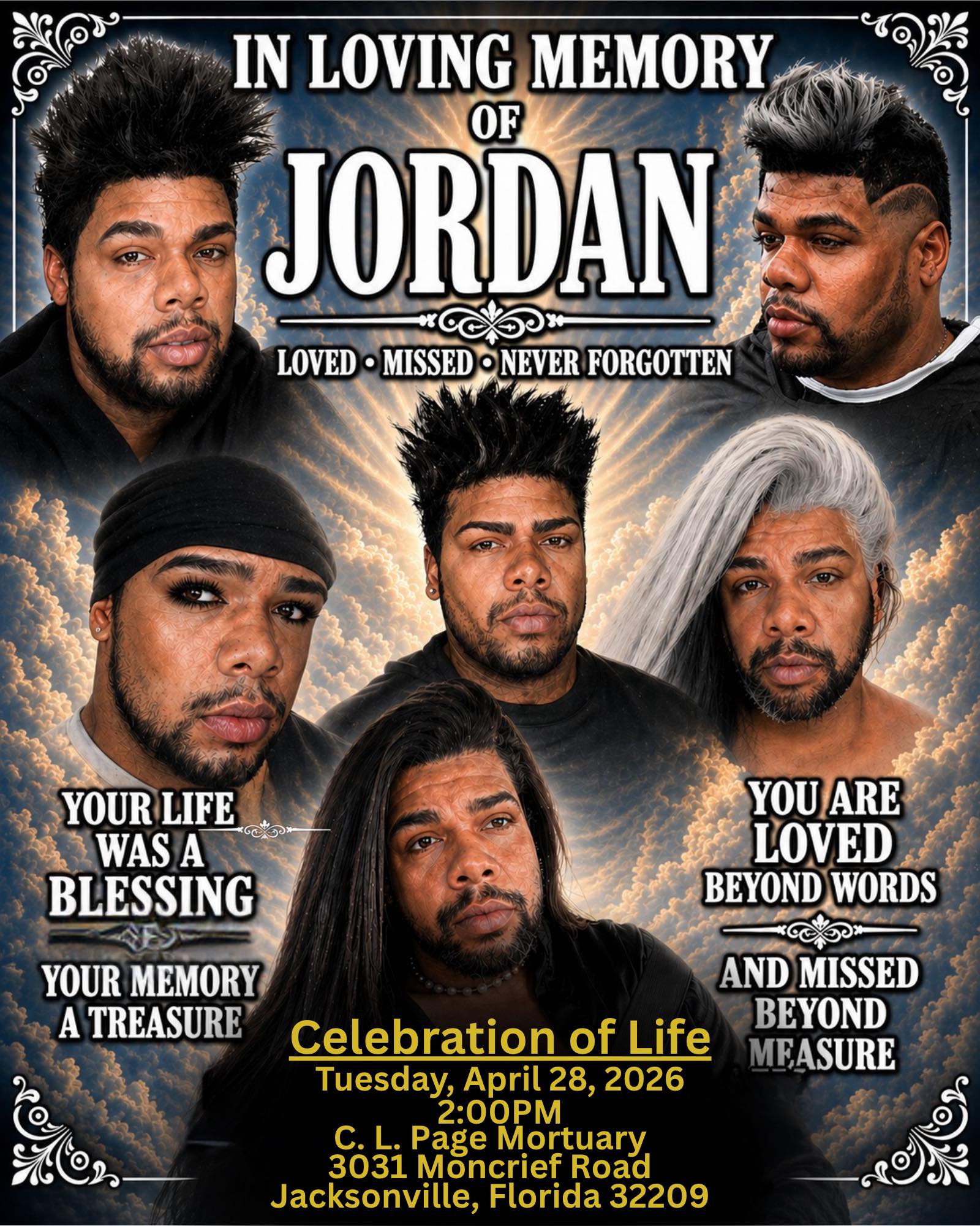 🌿🕊️ Celebration of Life for Jordan Way🕊️🌿 Family and friends