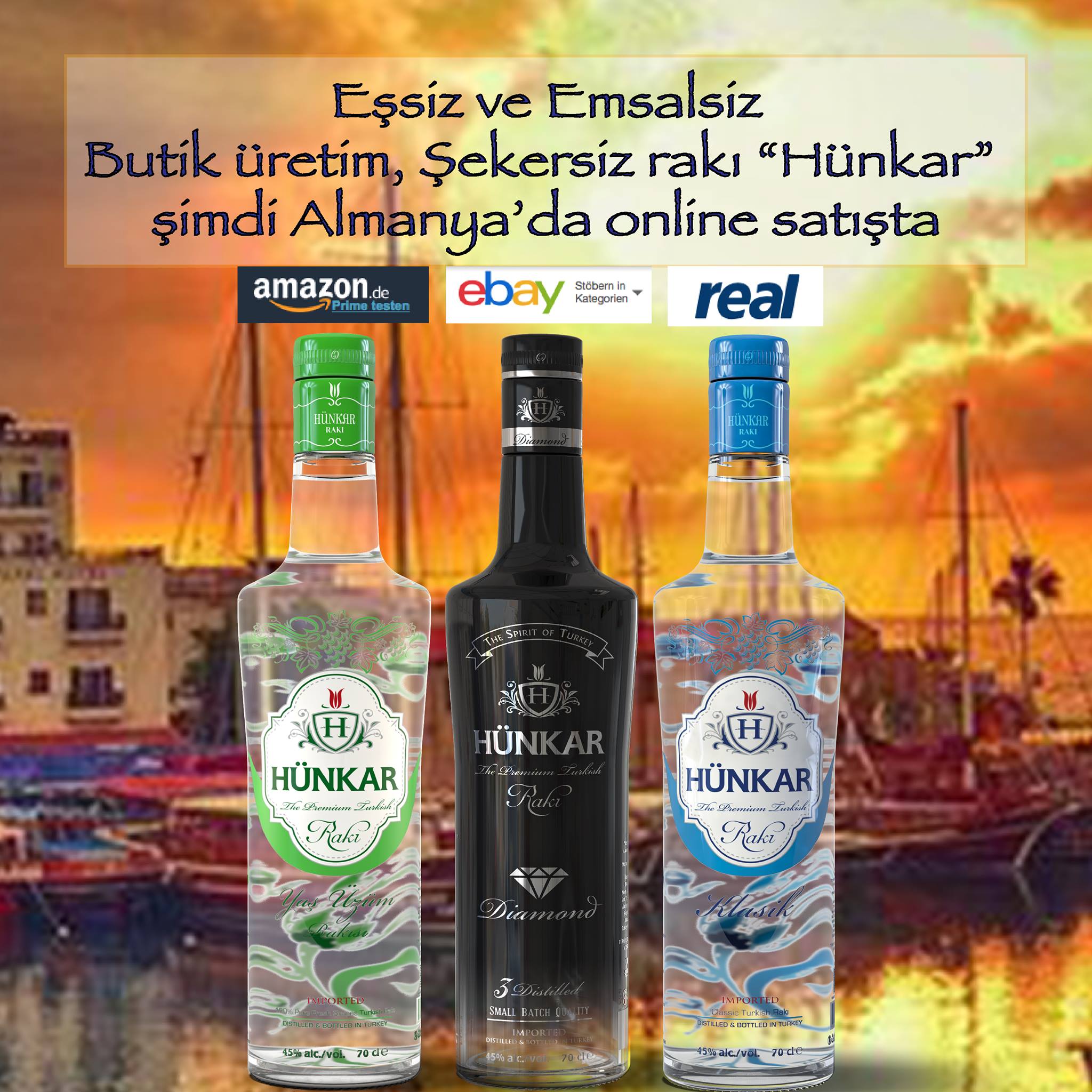 İlk ve Tek, Şekersiz-Butik Rakı,... - Hünkar Rakı Avrupa