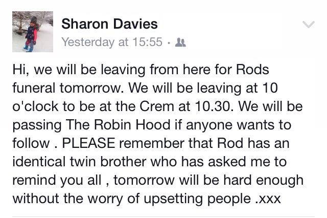 In Memory of Roderick Davies - Rodders