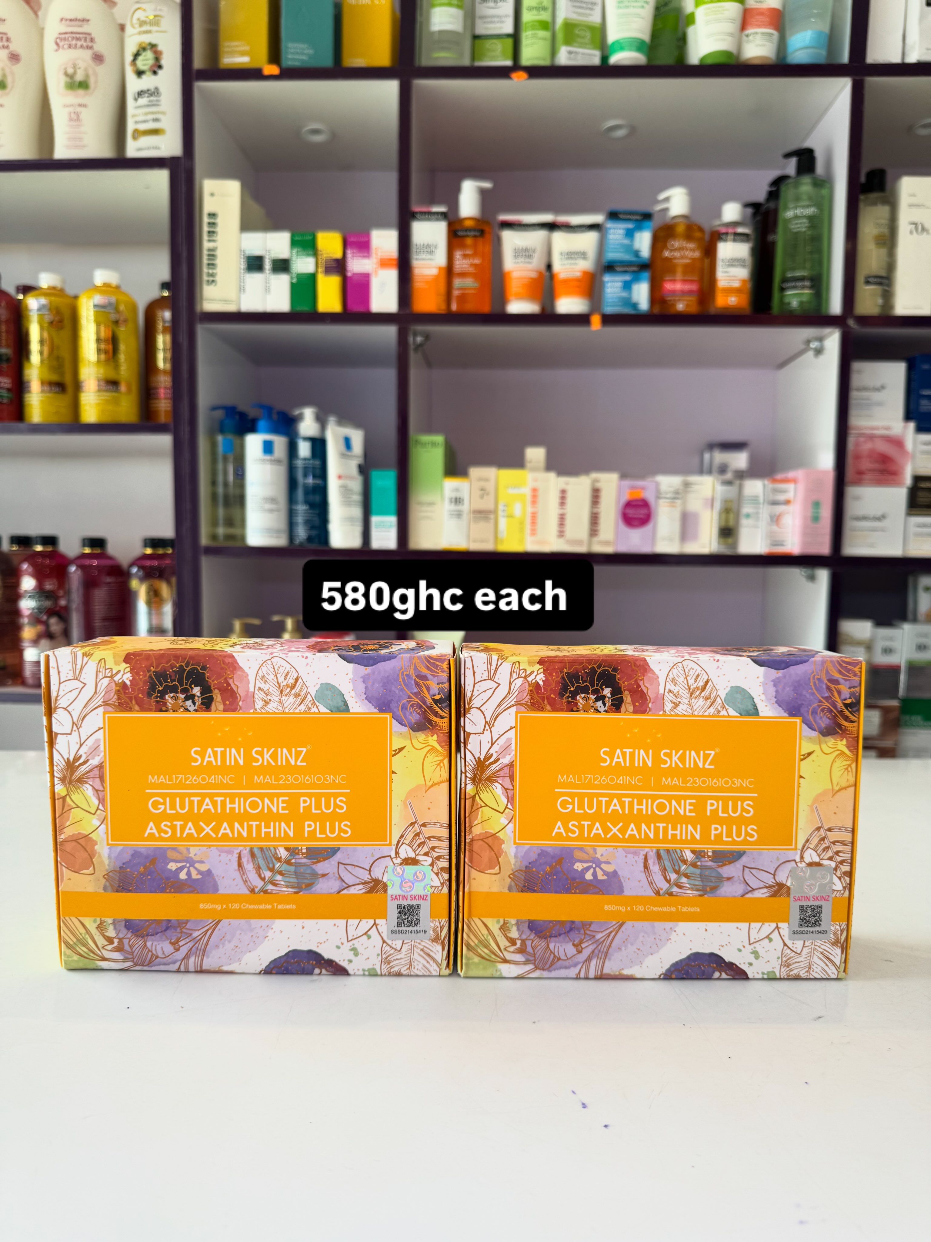 satin skinz glutathione plus & astaxanthin plus is a 2-in-1 skin whitening and anti-aging supplement paired with Astaxanthin. It works by reducing melanin production and neutralizing oxidative stress Price GHC 580.00 kindly reach out on Quantity:10 ml bpc-157 studies Peptide Research Badge_GMP