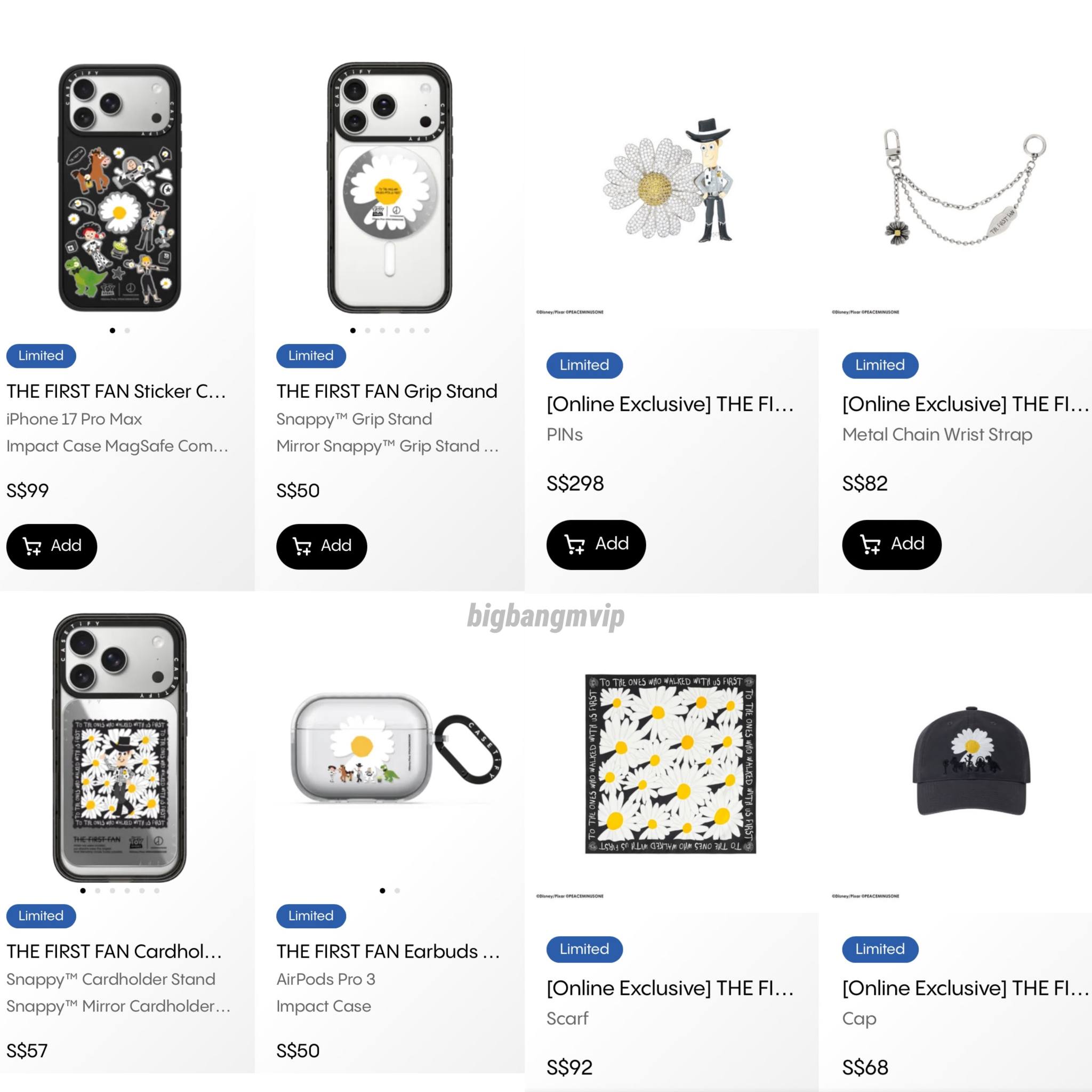 PEACEMINUSONE x TOY STORY x Casetify] Product & Price List | 产品