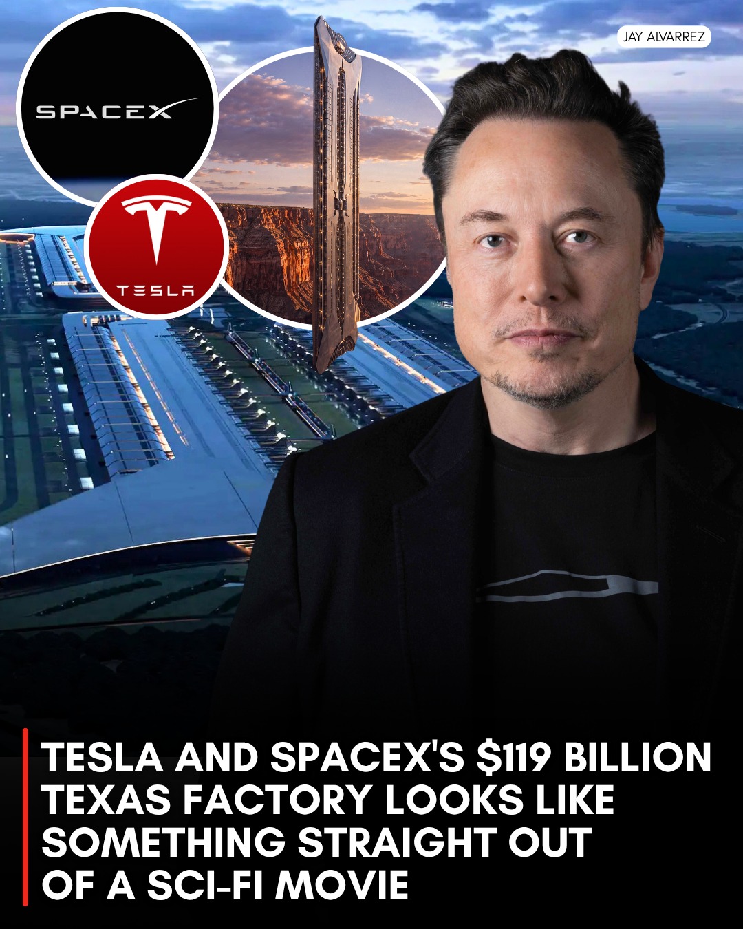 Tesla and SpaceX's massive $119 billion Texas factory looks like