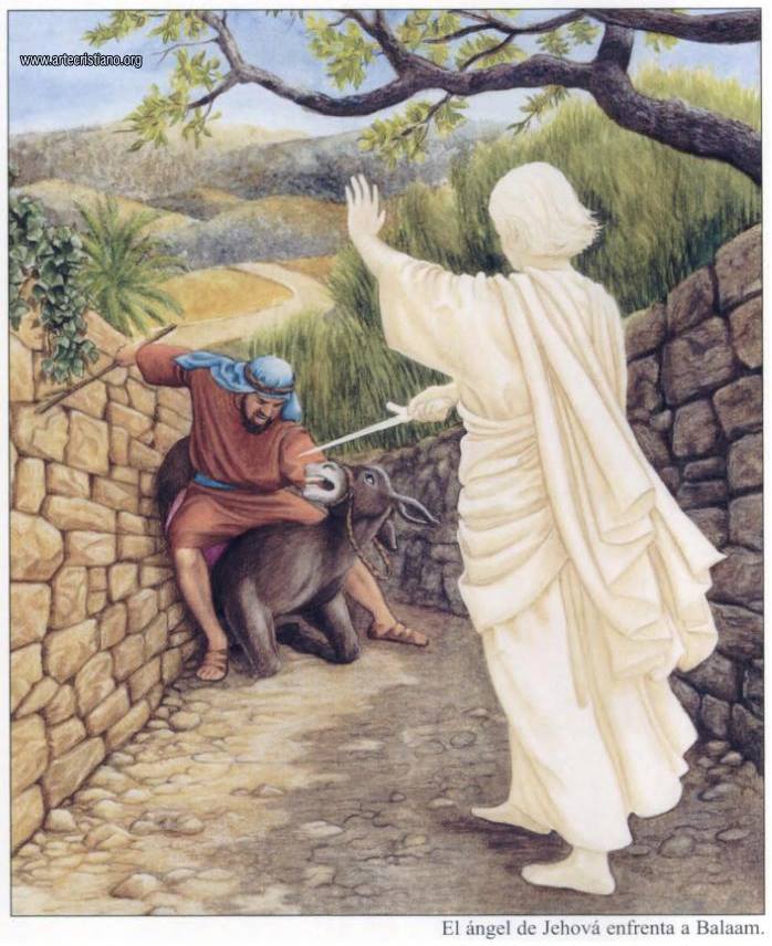 Balaam Donkey And The Angel Story.
