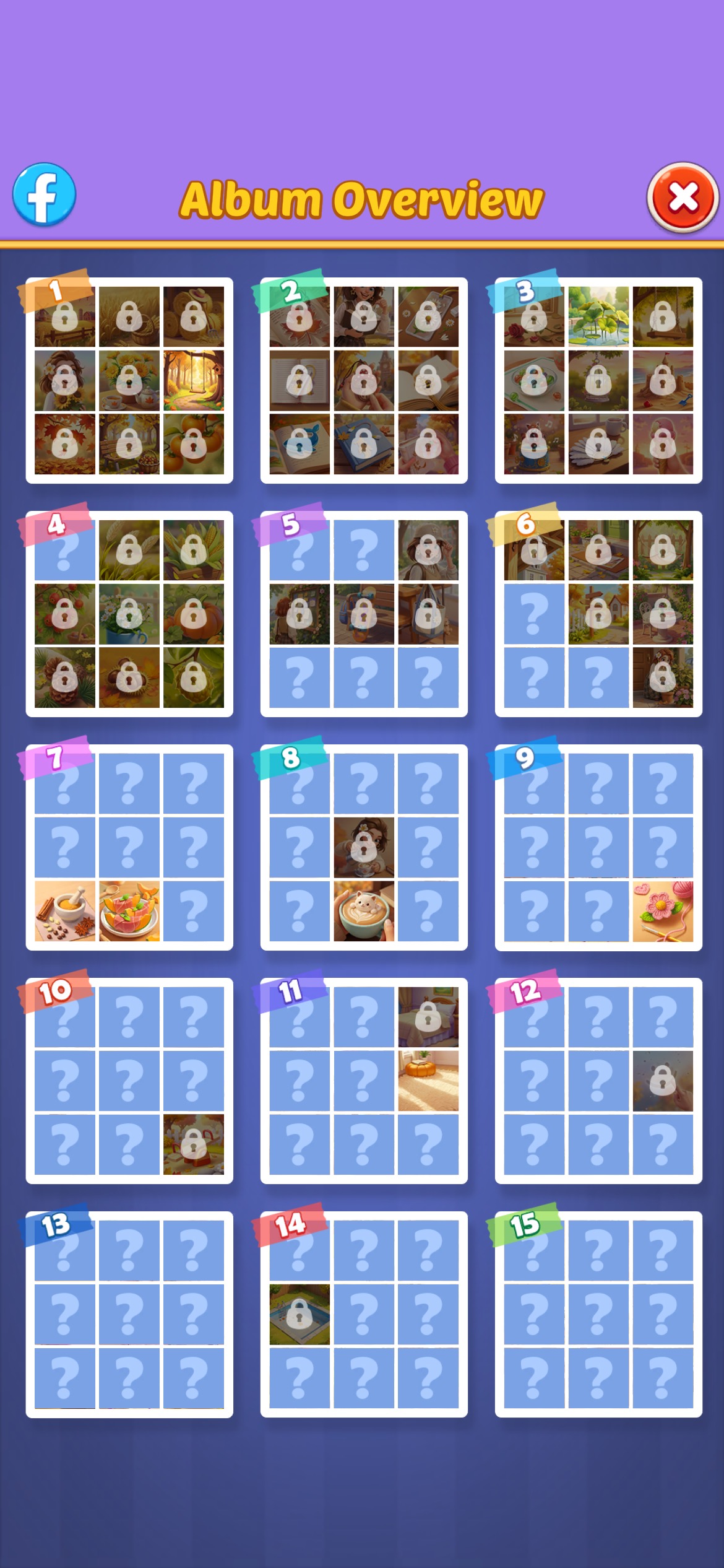 4,1 anyone? f Album Overview x 5 ? ? ? 8 ? 9 ? ? ? ? 6