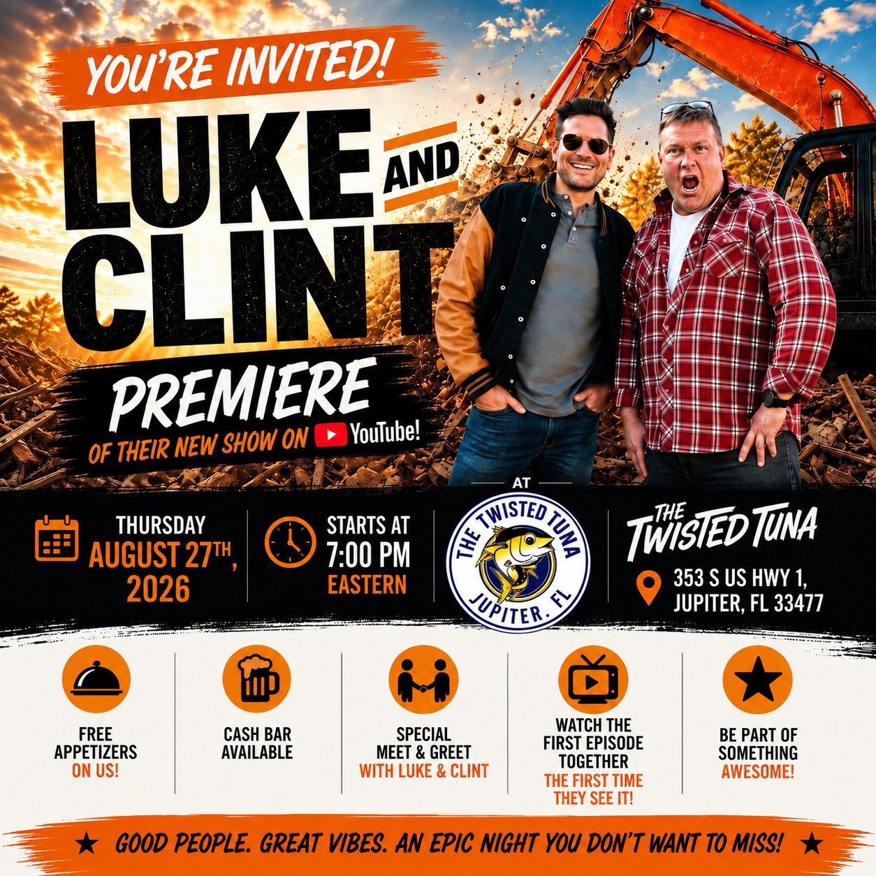 🚨 YOU’RE INVITED TO THE LUKE & CLINT PREMIERE! 🚨