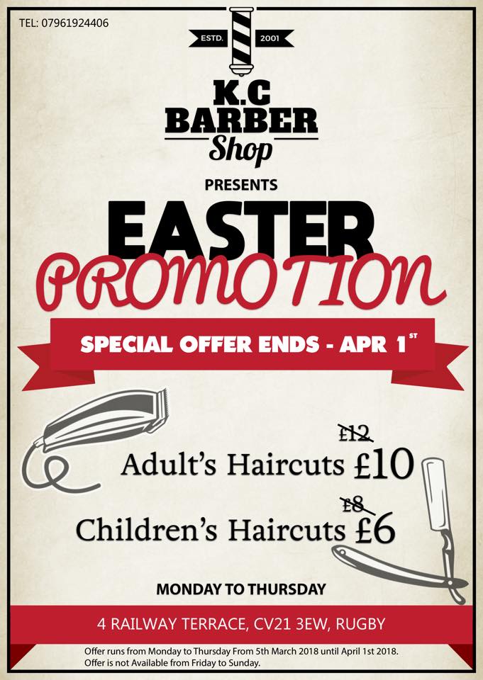 K.C Barber Shop | Rugby