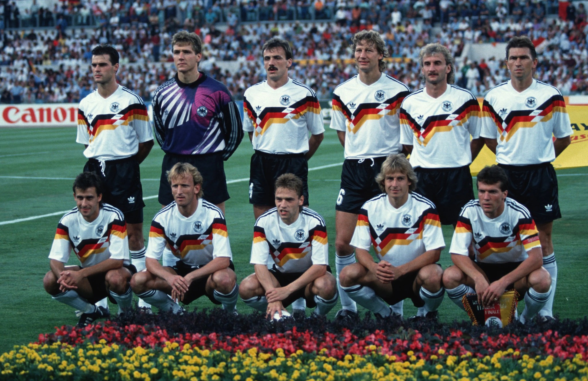 West Germany team line-up 1990 #Germany #Deutsche #DFB