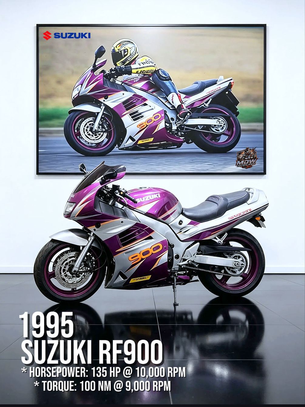 Launched in 1994, the Kawasaki ZX-9R and Suzuki RF900R were built
