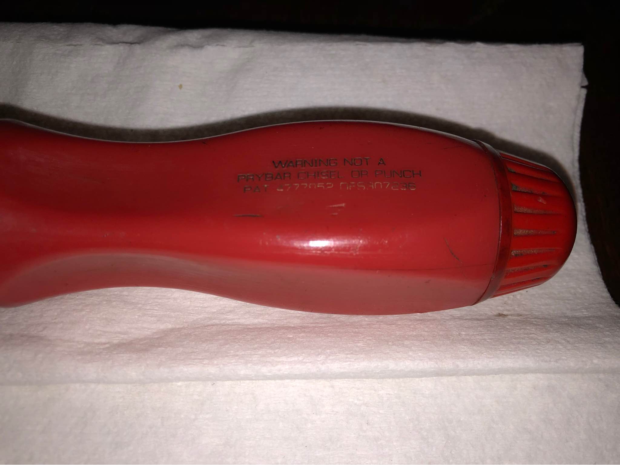 AUTHENTIC SNAP ON RED RATCHETING SCREWDRIVER WITH ALL BITS 100 YR ...
