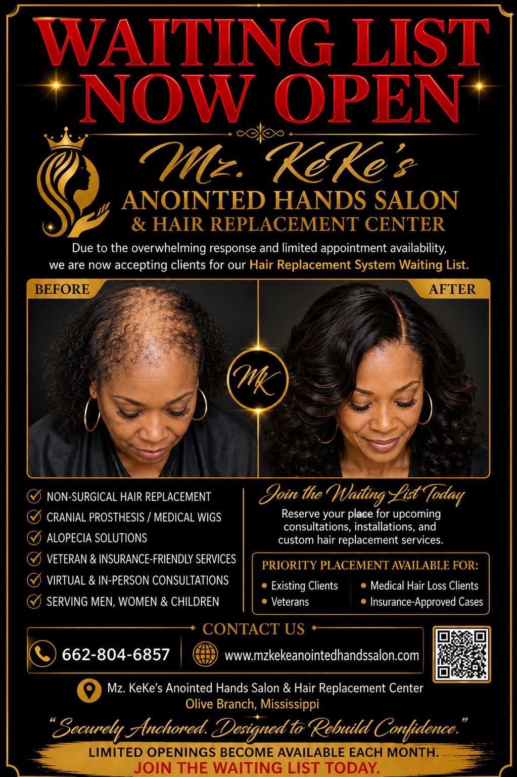 WAITING LIST NOW OPEN🚨🚨🚨🚨🚨🚨🚨 Mz. KeKe's Anointed Hands