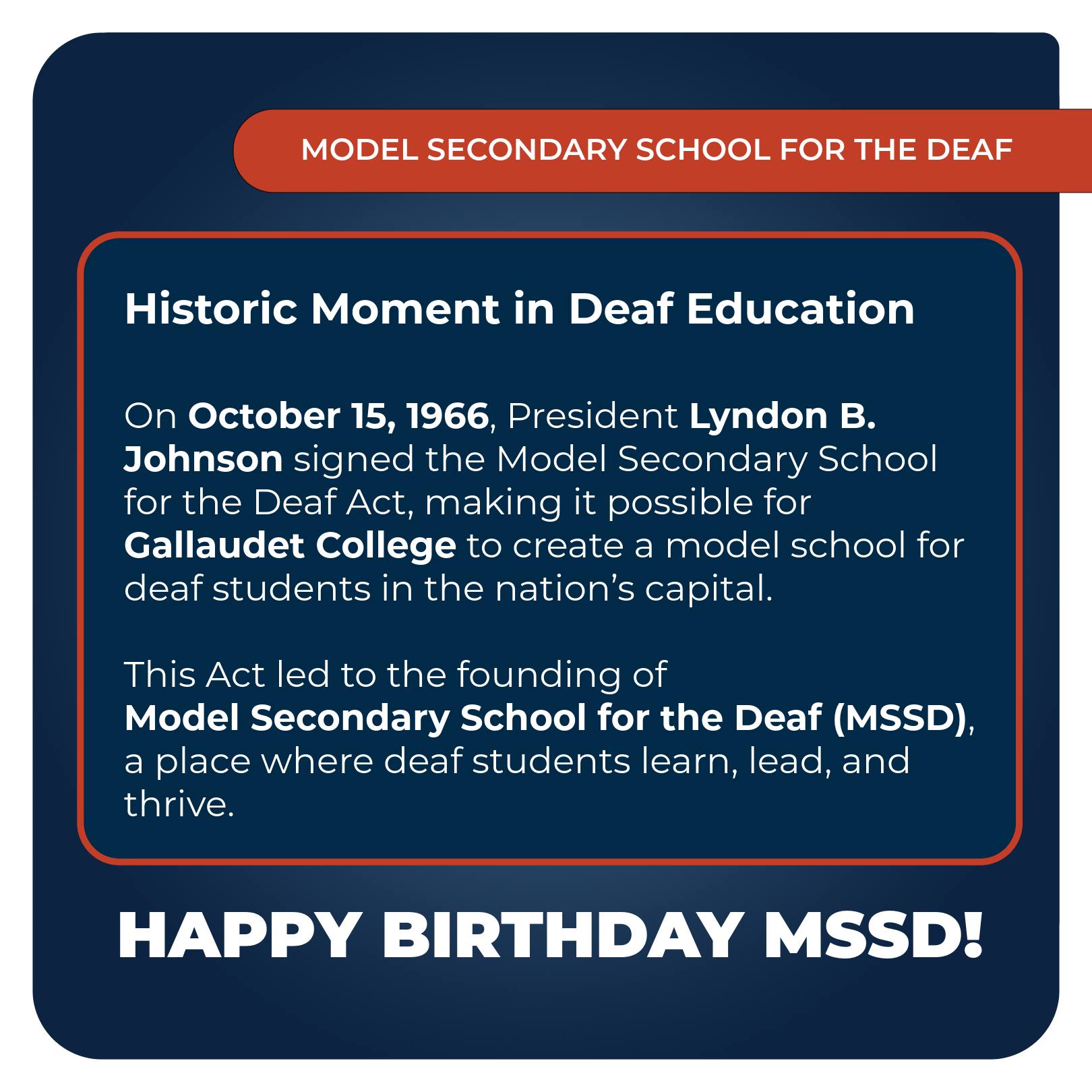 Model Secondary School for the Deaf - MSSD | Washington D.C. DC